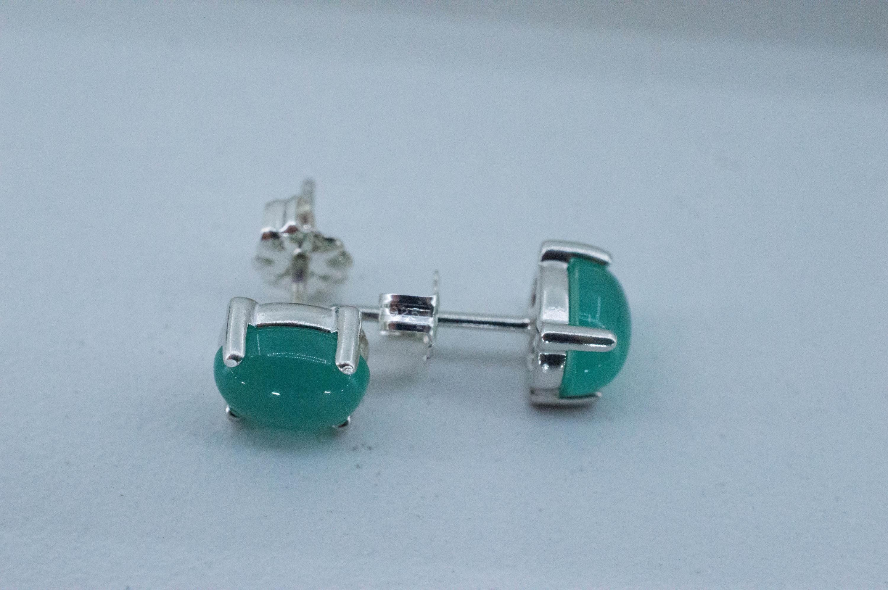 Aquaprase Earrings; Natural Untreated African Aquaprase™; 2.715cts - Mark Oliver Gems