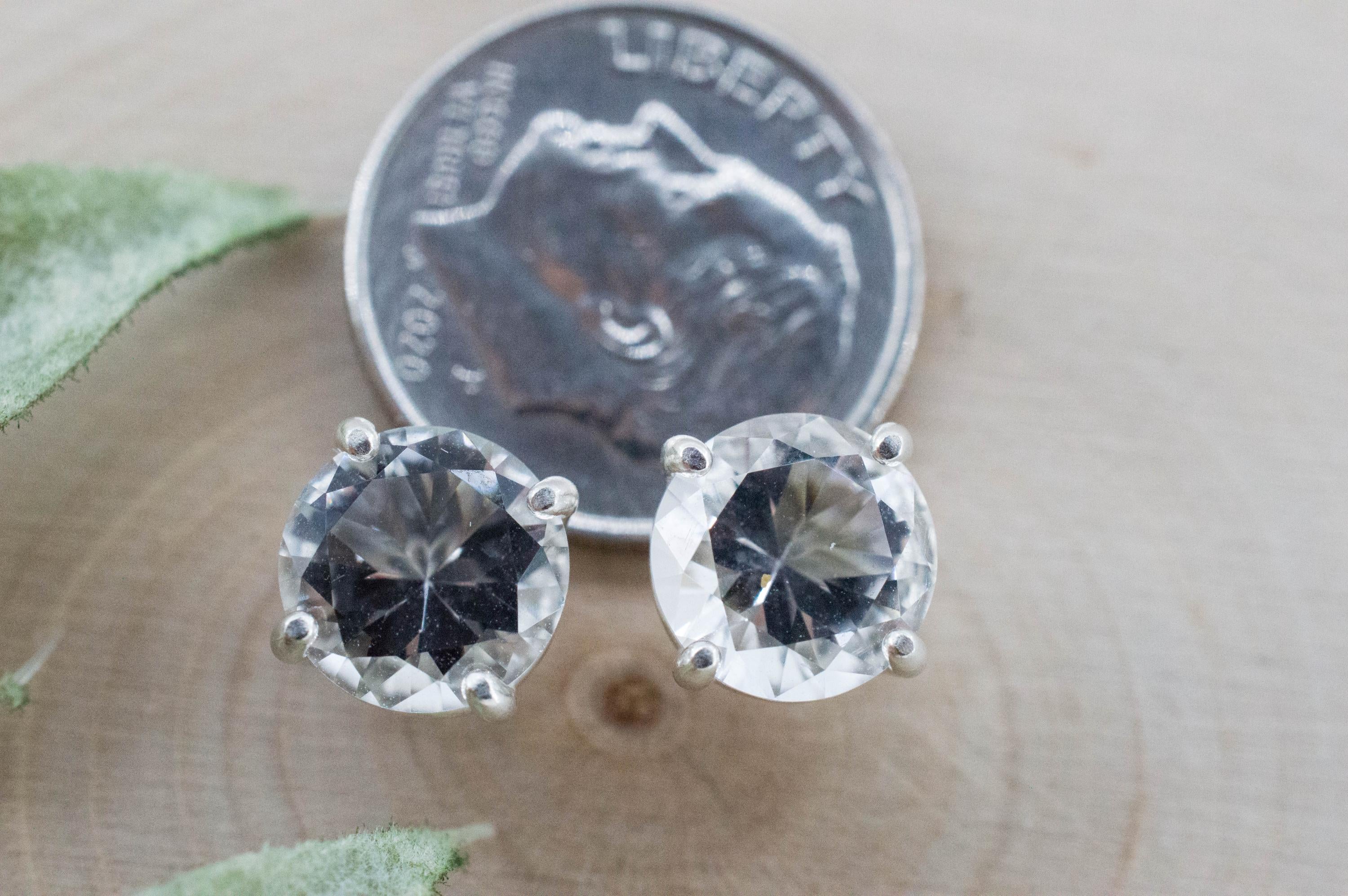Quartz Earrings, Natural Untreated Tanzania Mondo Quartz; 3.175cts - Mark Oliver Gems