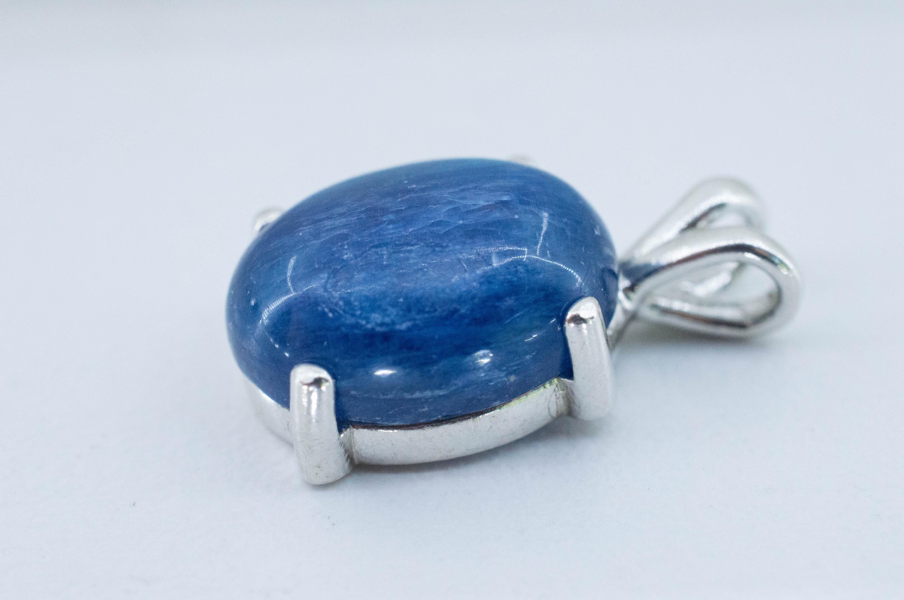 Kyanite Pendant; Natural Untreated Nepal Kyanite; 12.005cts - Mark Oliver Gems