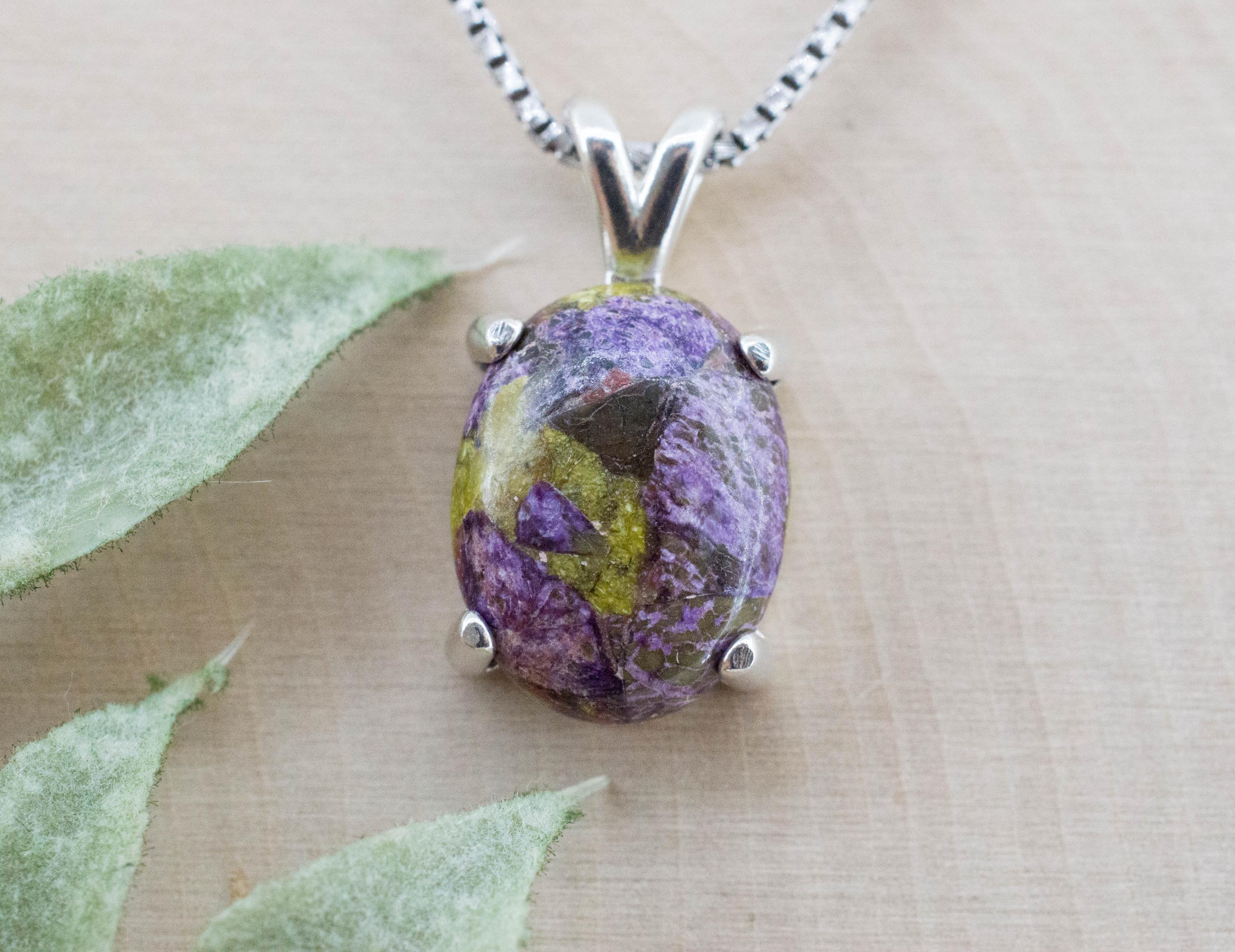 Stichtite Pendant; Natural Untreated Australia Atlantisite; 5.905cts - Mark Oliver Gems