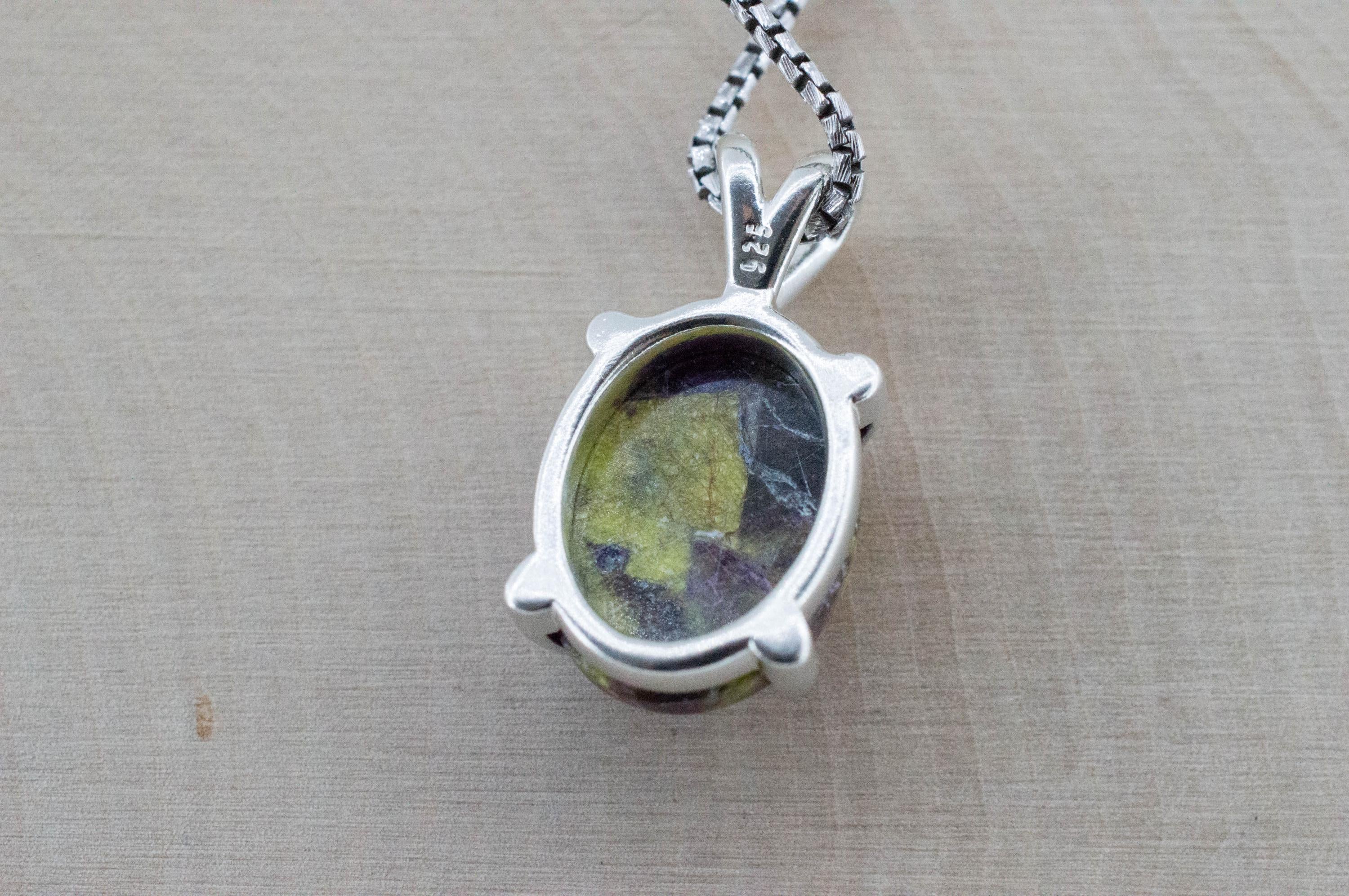 Stichtite Pendant; Natural Untreated Australia Atlantisite; 5.905cts - Mark Oliver Gems