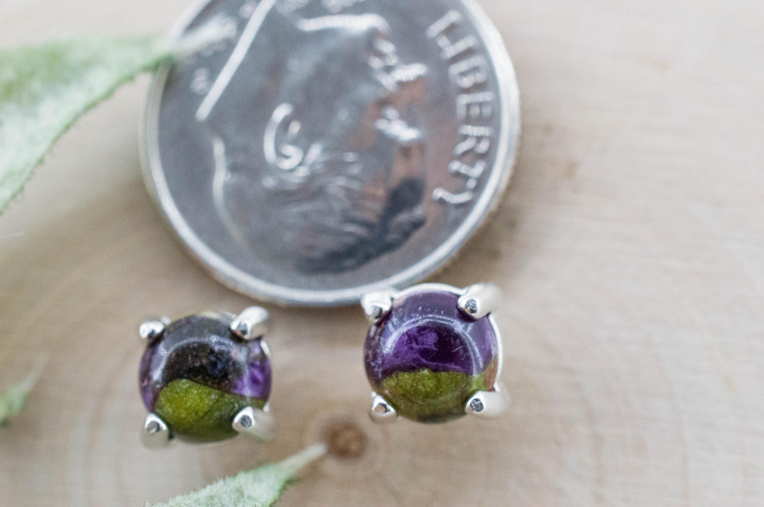 Stichtite Earrings; Genuine Untreated Australian Atlantisite 1.140cts - Mark Oliver Gems