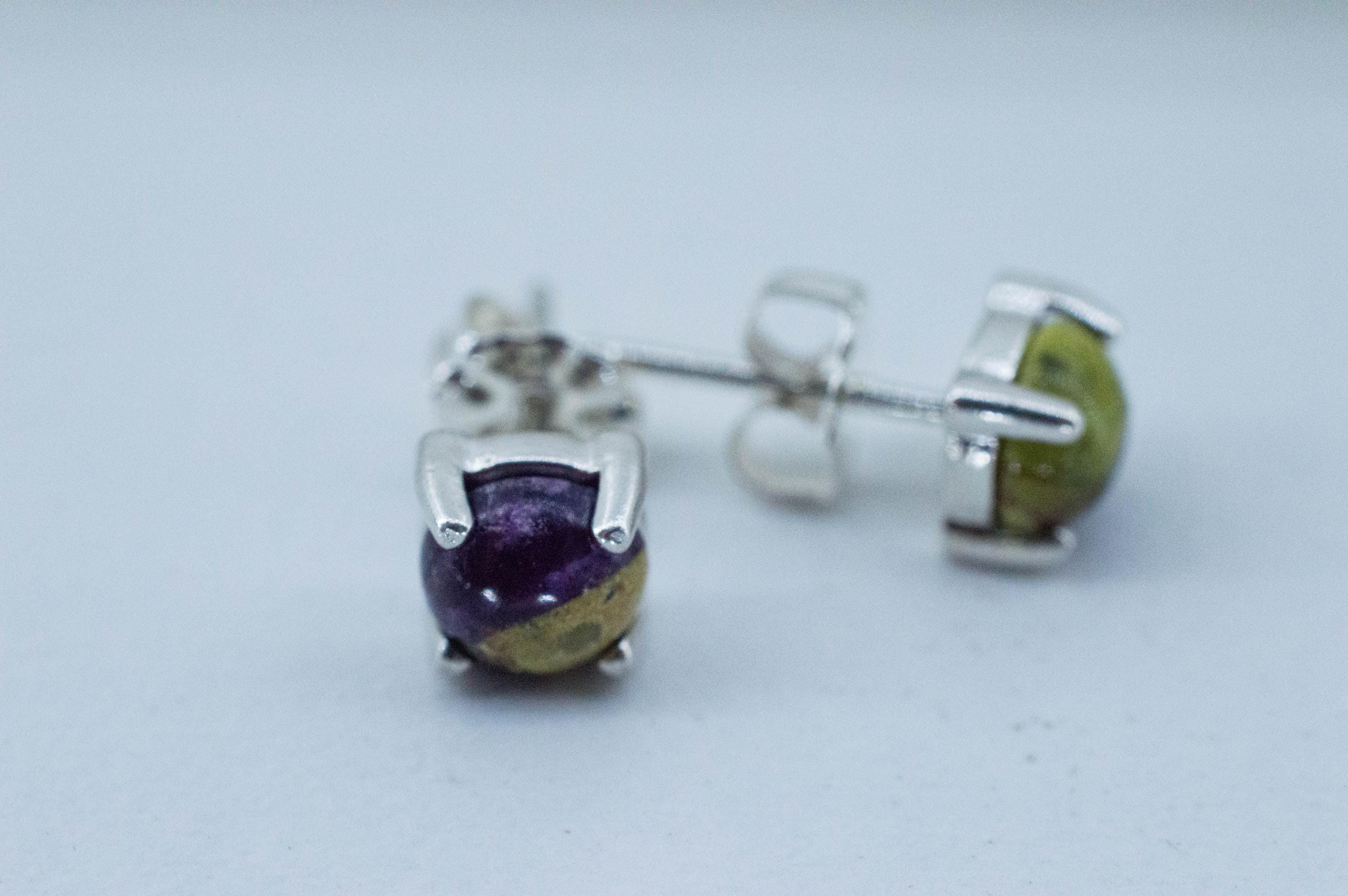 Stichtite Earrings; Genuine Untreated Australian Atlantisite 1.255cts - Mark Oliver Gems