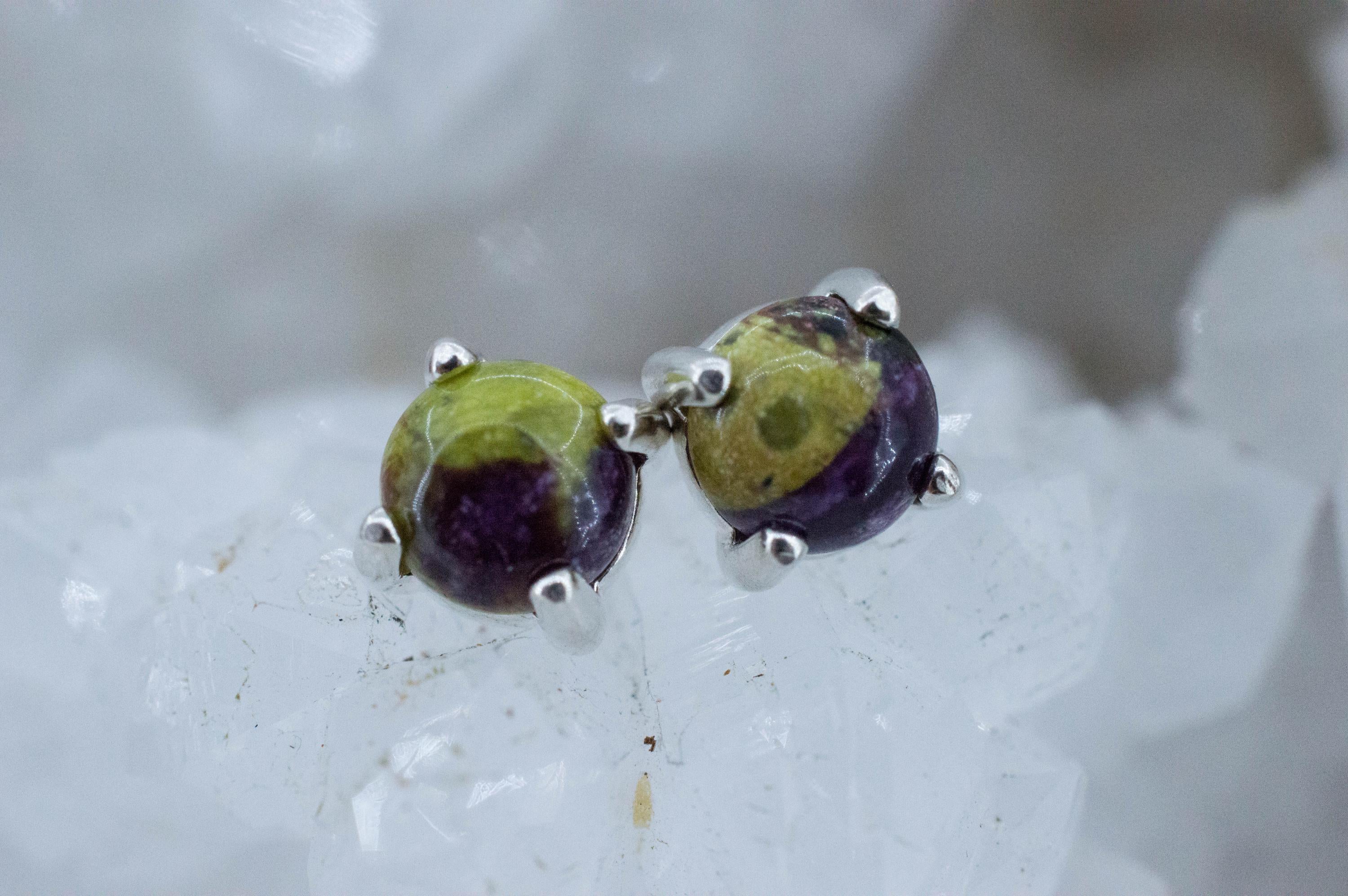 Stichtite Earrings; Genuine Untreated Australian Atlantisite 1.255cts - Mark Oliver Gems