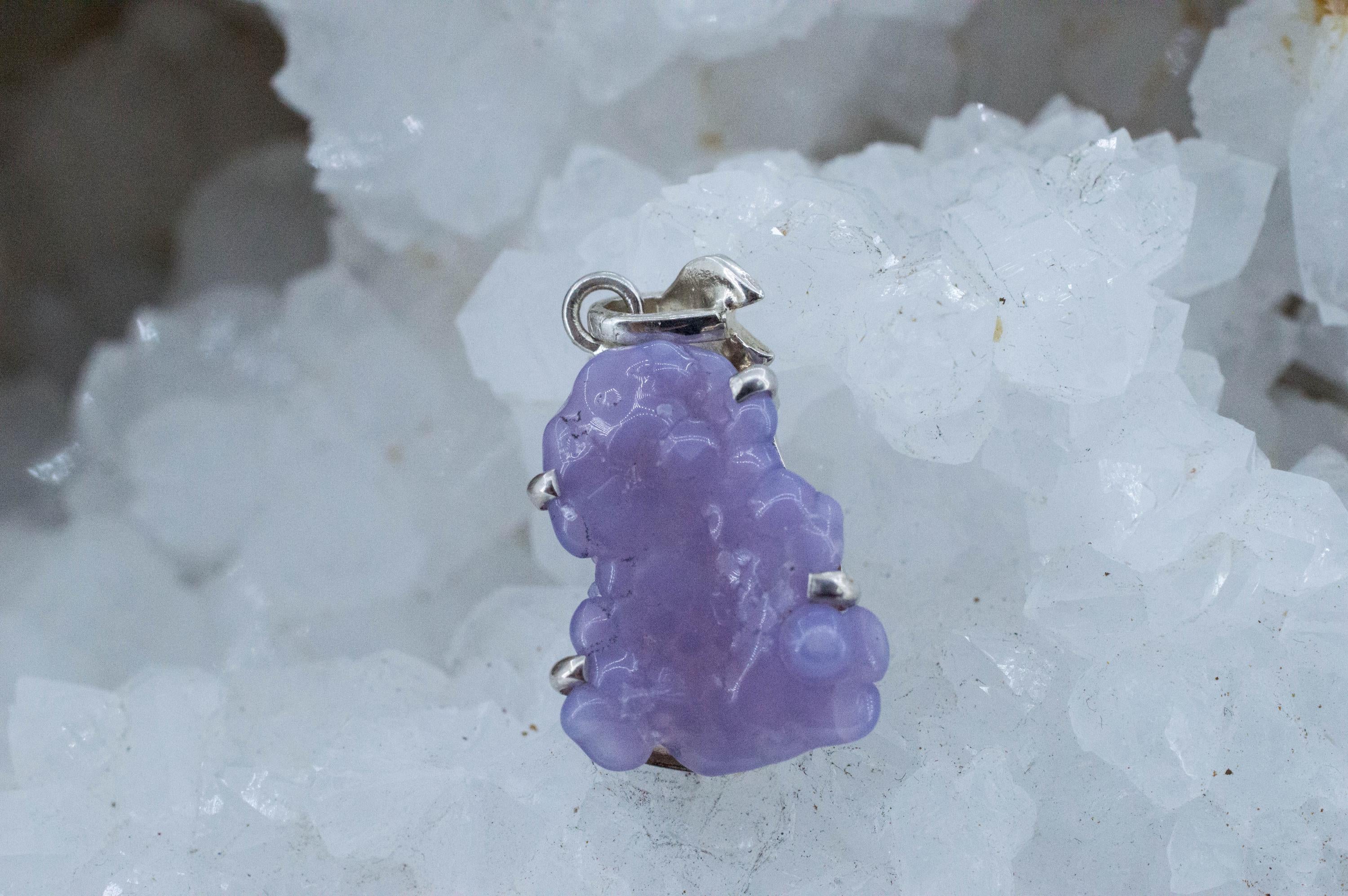 Grape Agate Pendant, Natural Untreated Indonesian Agate; 18.55cts - Mark Oliver Gems