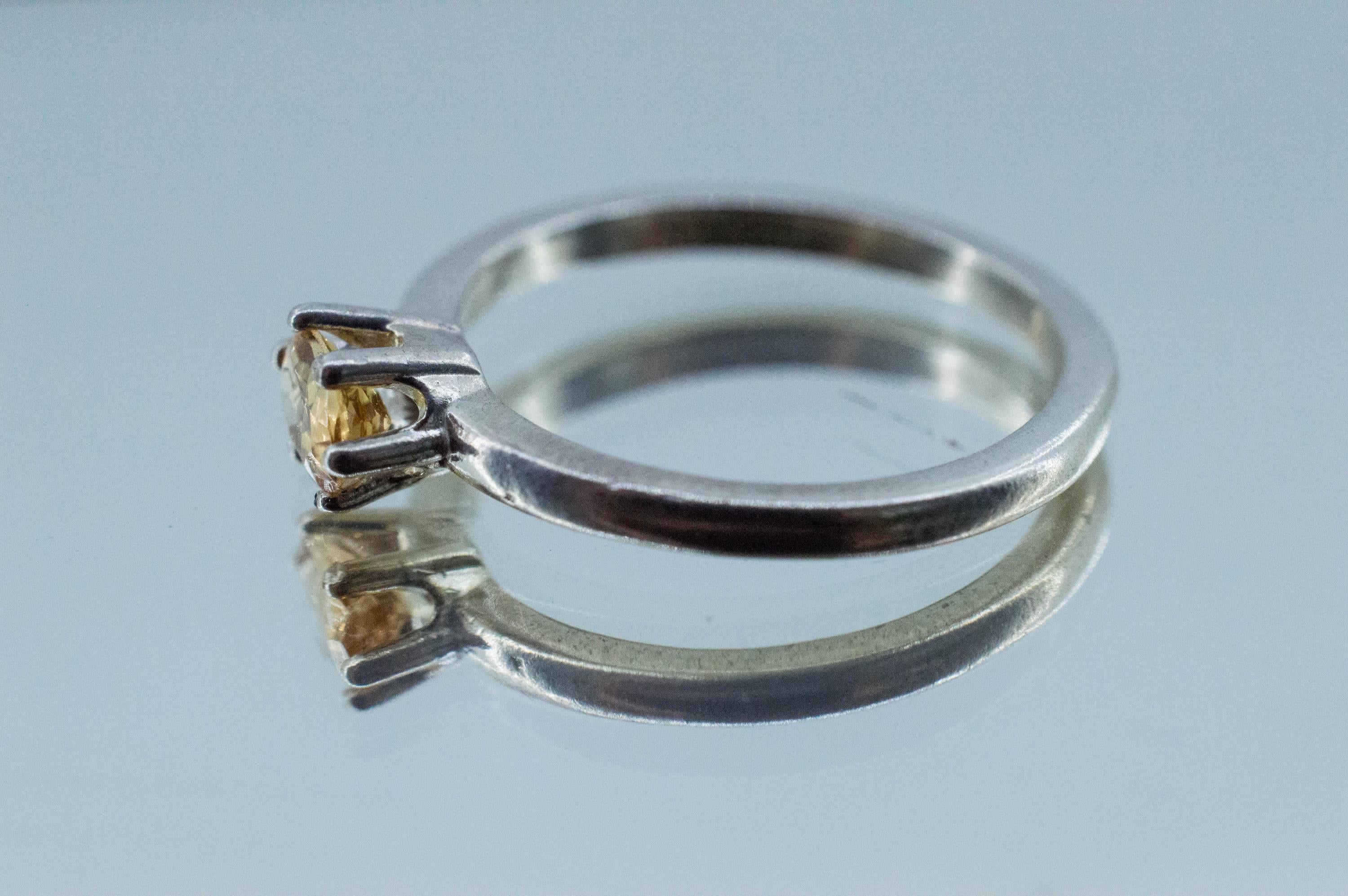 Imperial Topaz Ring, Natural Untreated Brazilian Topaz; 0.475cts - Mark Oliver Gems