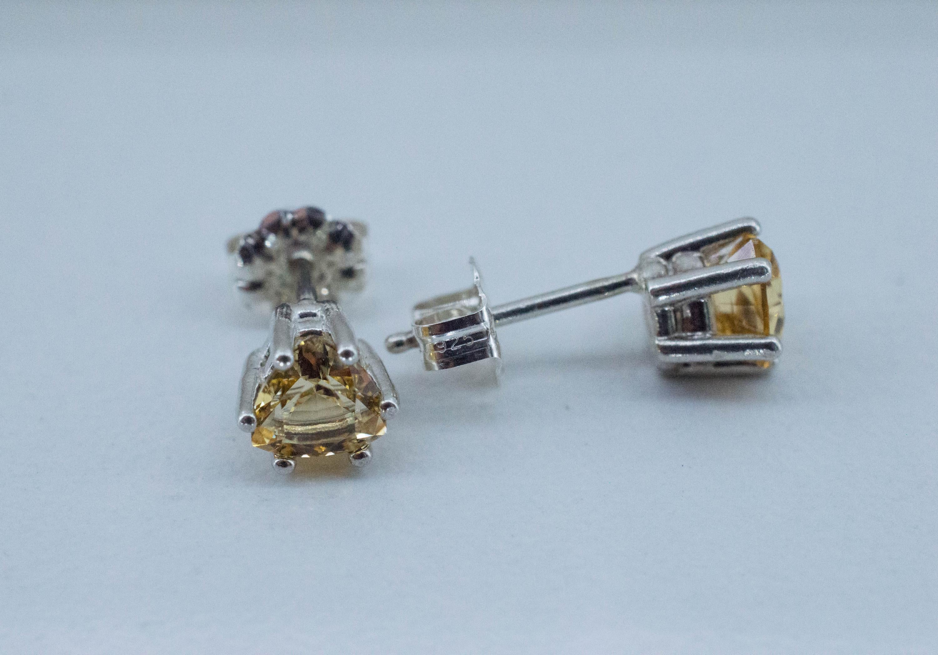 Imperial Topaz Earrings; Natural Untreated Brazil Topaz; 1.270cts - Mark Oliver Gems