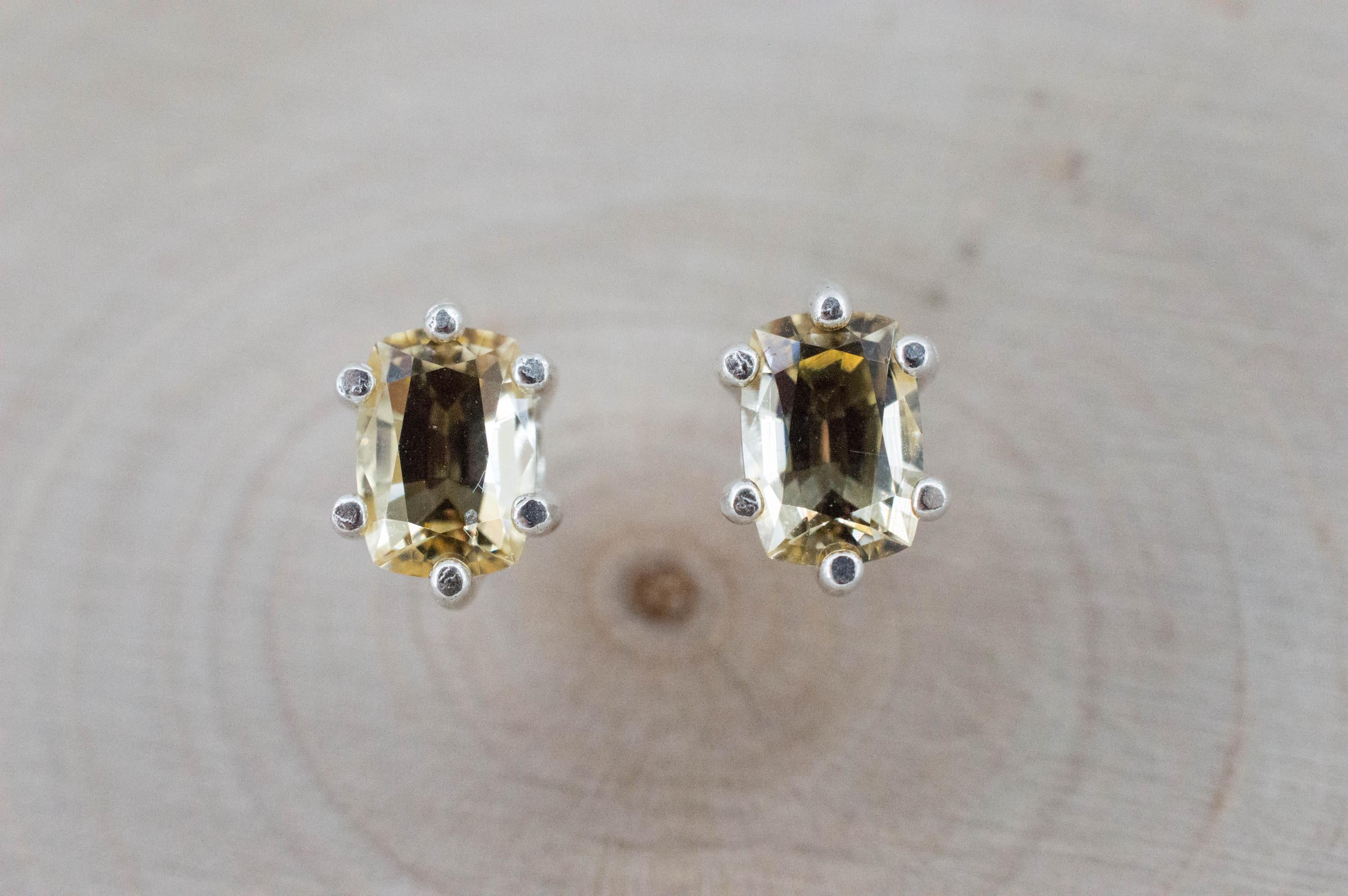 Imperial Topaz Earrings; Natural Untreated Brazil Topaz; 1.500cts - Mark Oliver Gems