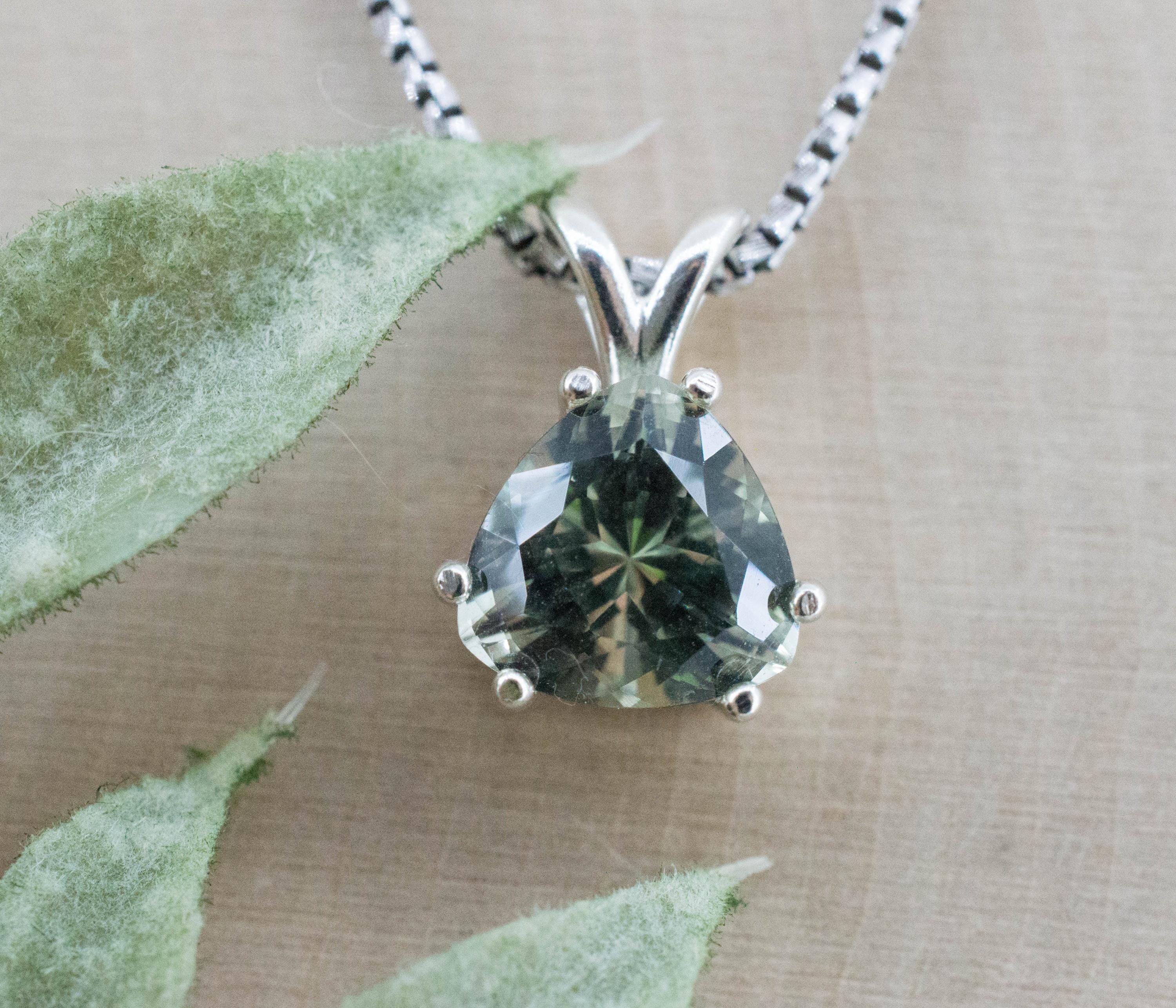 Prasiolite Pendant; Natural Brazil Green Amethyst; 2.600cts - Mark Oliver Gems