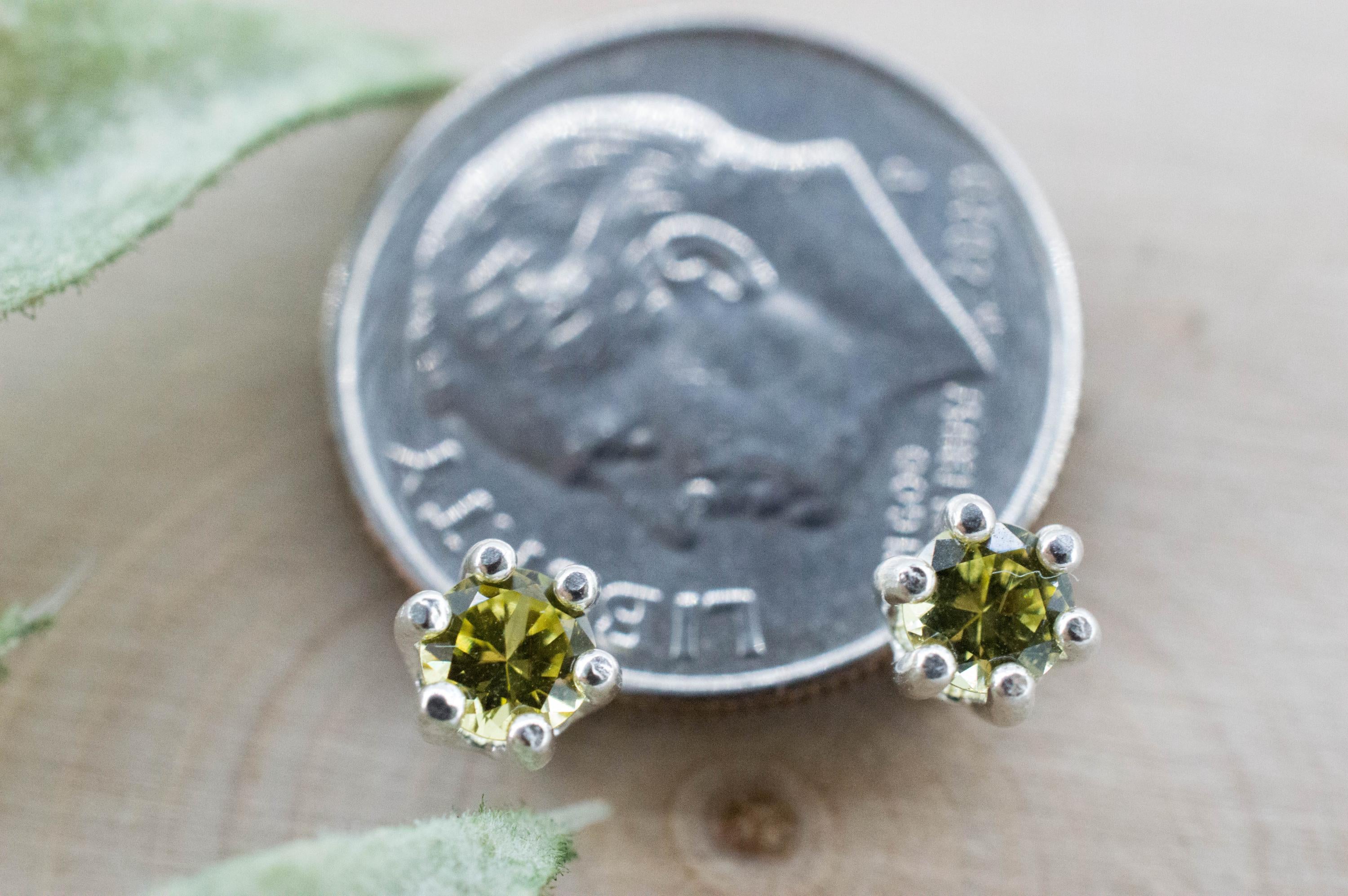 Mali Garnet Earrings; Genuine Untreated Mali Garnet; 0.425cts - Mark Oliver Gems