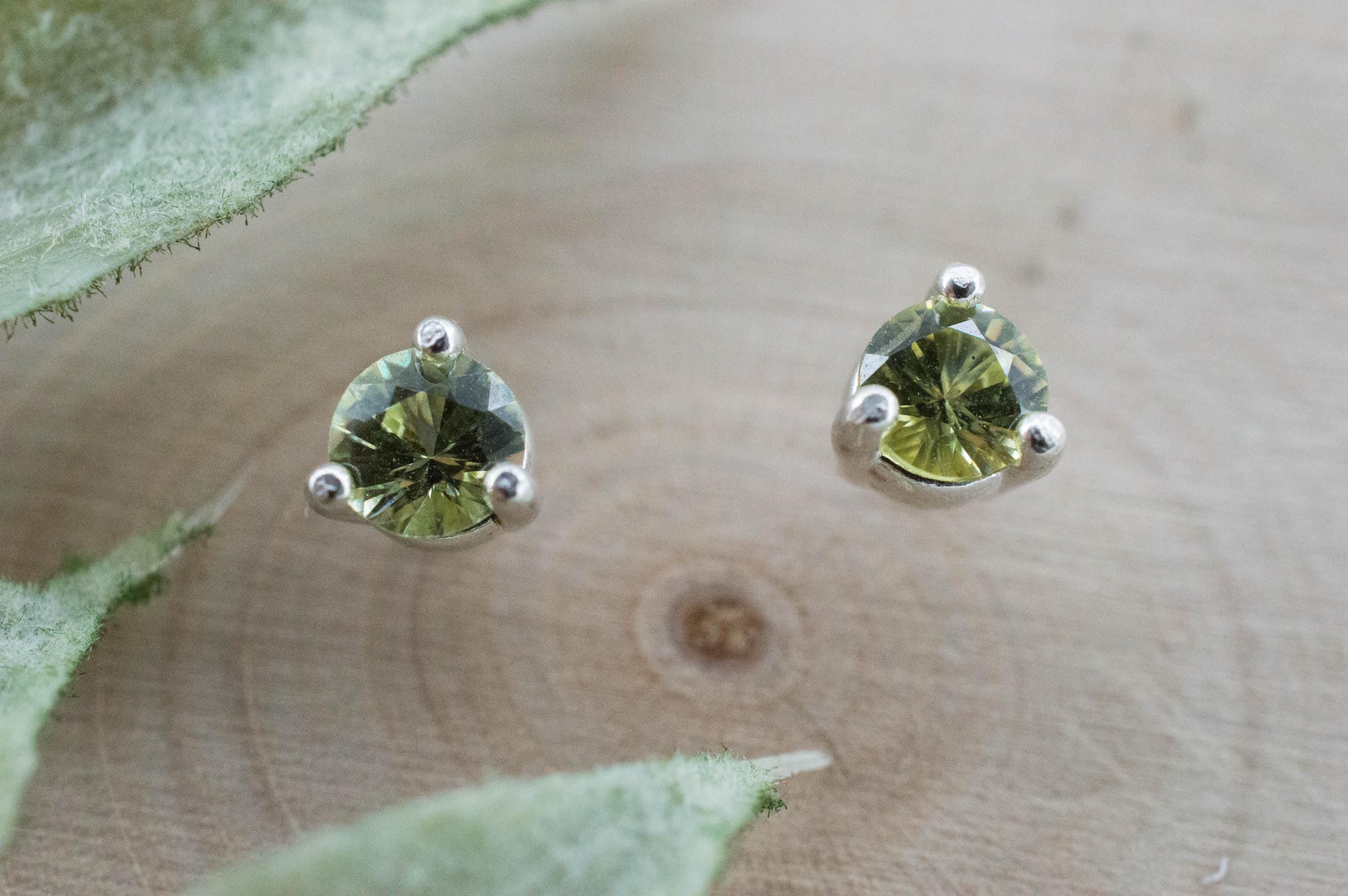 Mali Garnet Earrings; Genuine Untreated Mali Garnet; 0.500cts - Mark Oliver Gems