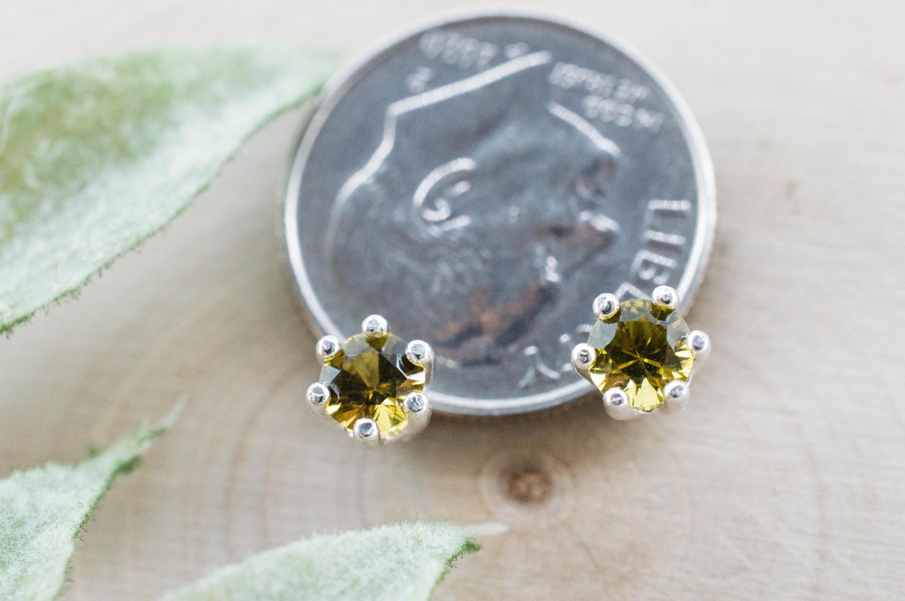 Mali Garnet Earrings; Genuine Untreated Mali Garnet; 0.520cts - Mark Oliver Gems