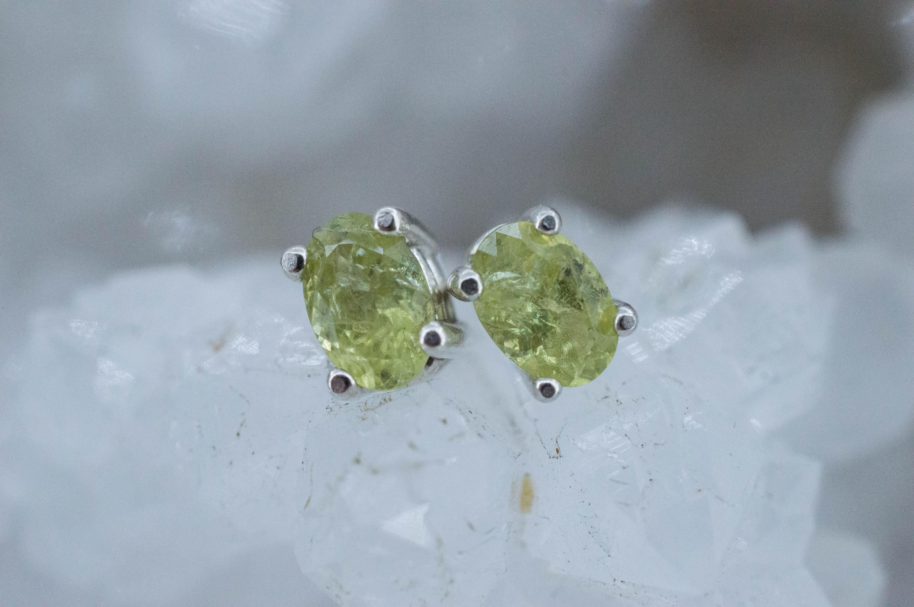 Mali Garnet Earrings; Genuine Untreated Mali Garnet; 0.935cts - Mark Oliver Gems