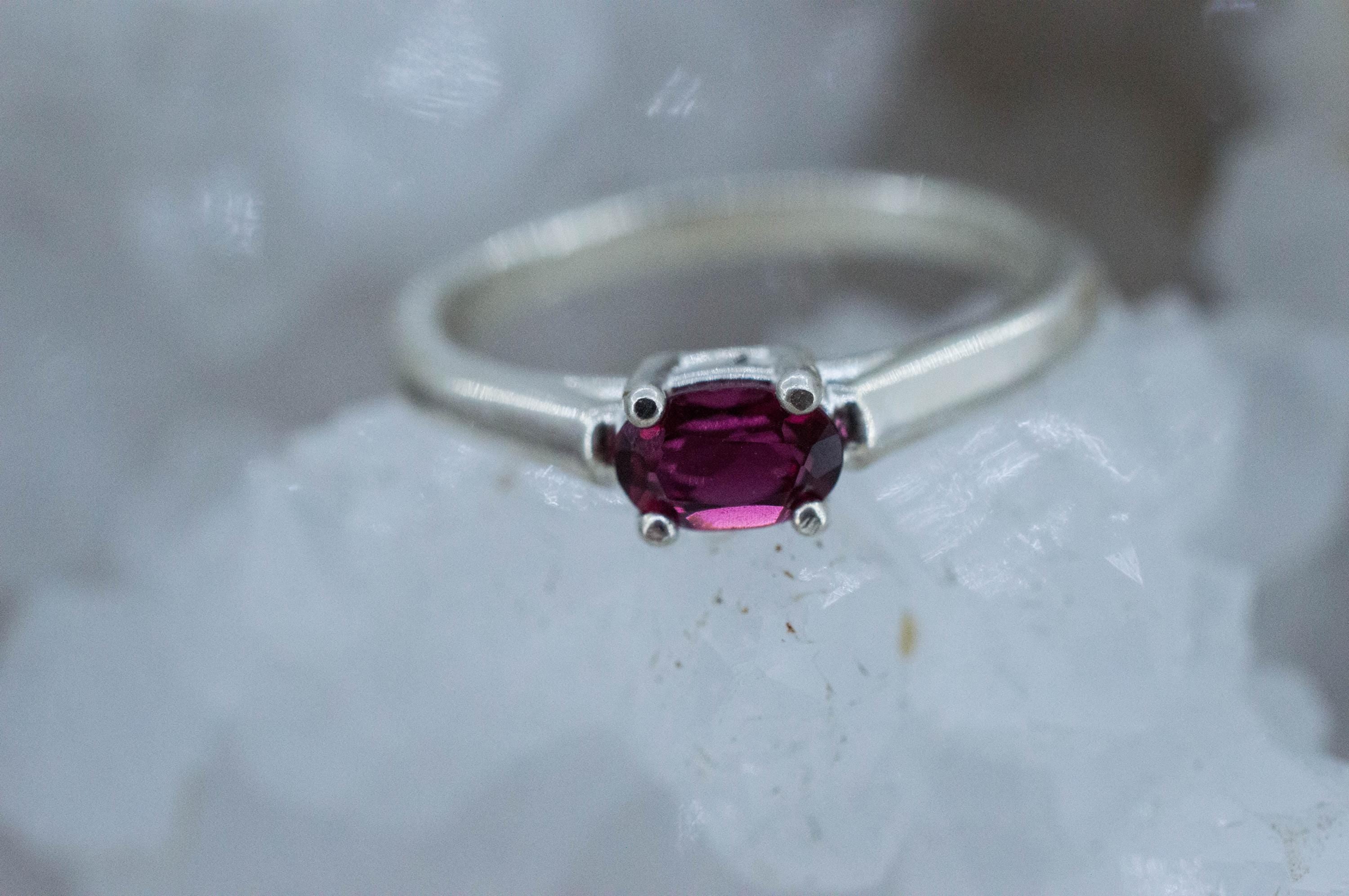 Rubellite Tourmaline Ring; Natural Untreated Brazilian Tourmaline; 0.405cts - Mark Oliver Gems