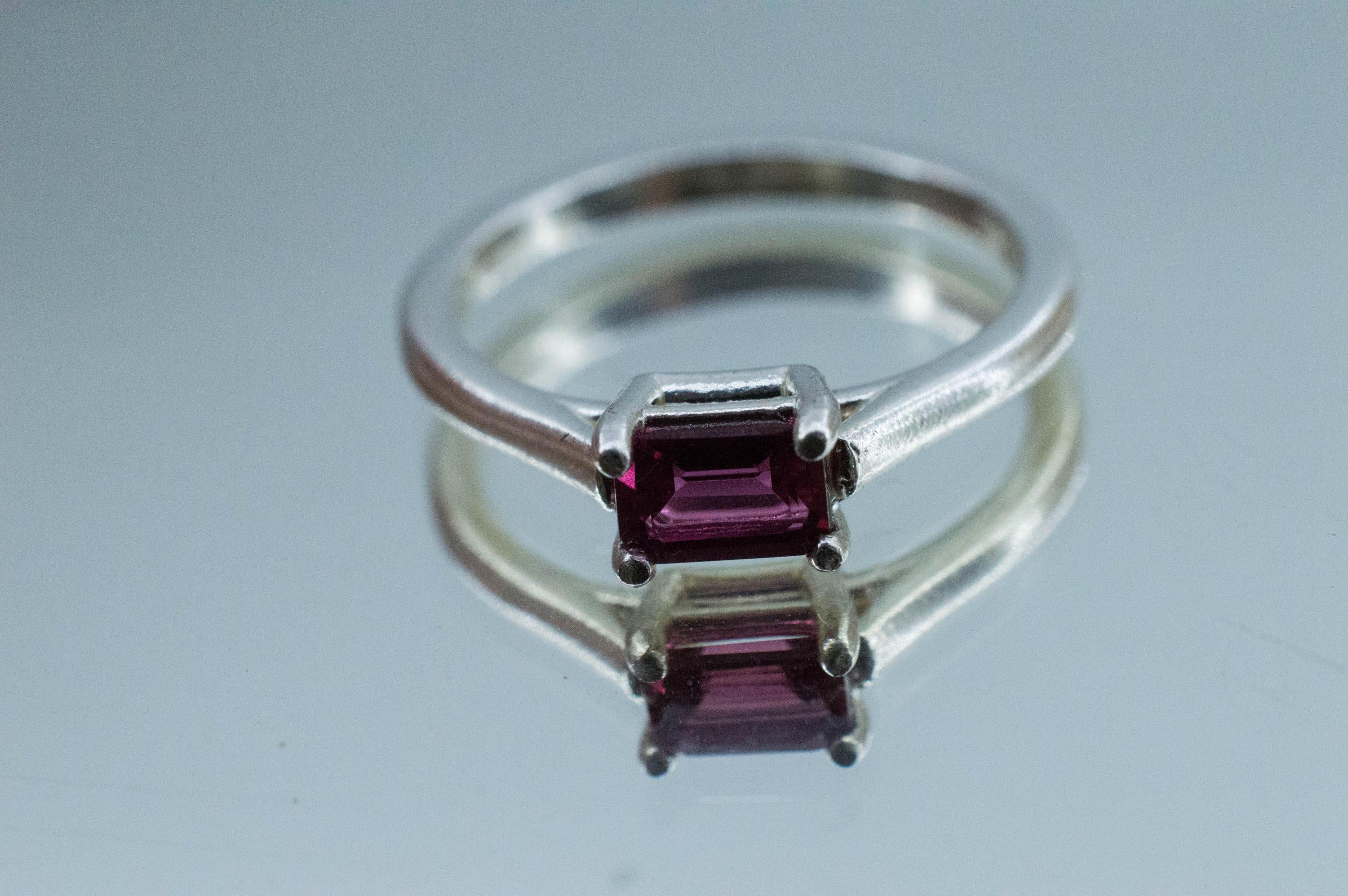 Rubellite Tourmaline Ring; Natural Untreated Brazilian Tourmaline; 0.450cts - Mark Oliver Gems