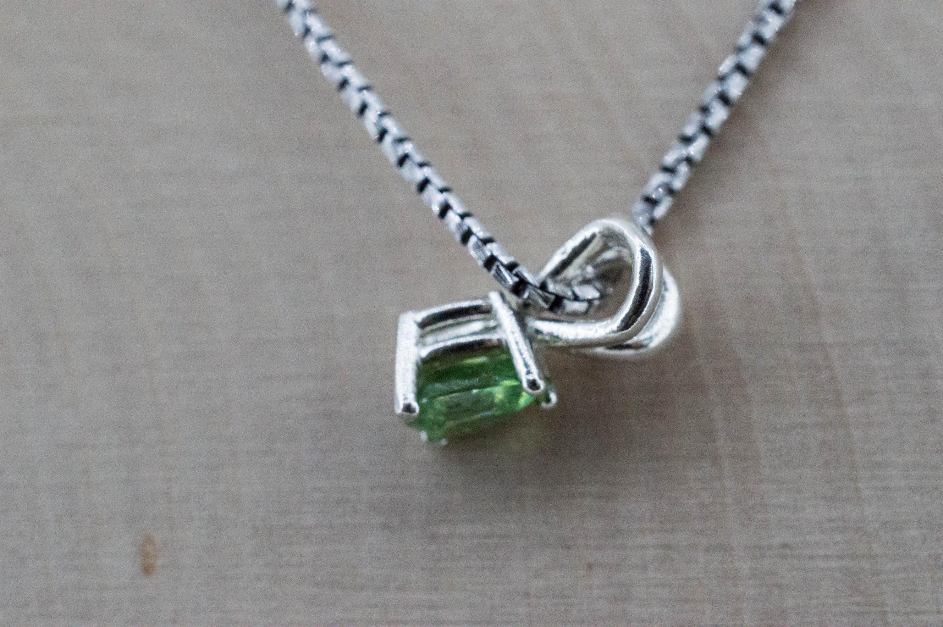 Demantoid Garnet Pendant; Natural Untreated Madagascar Demantoid; 0.615cts - Mark Oliver Gems