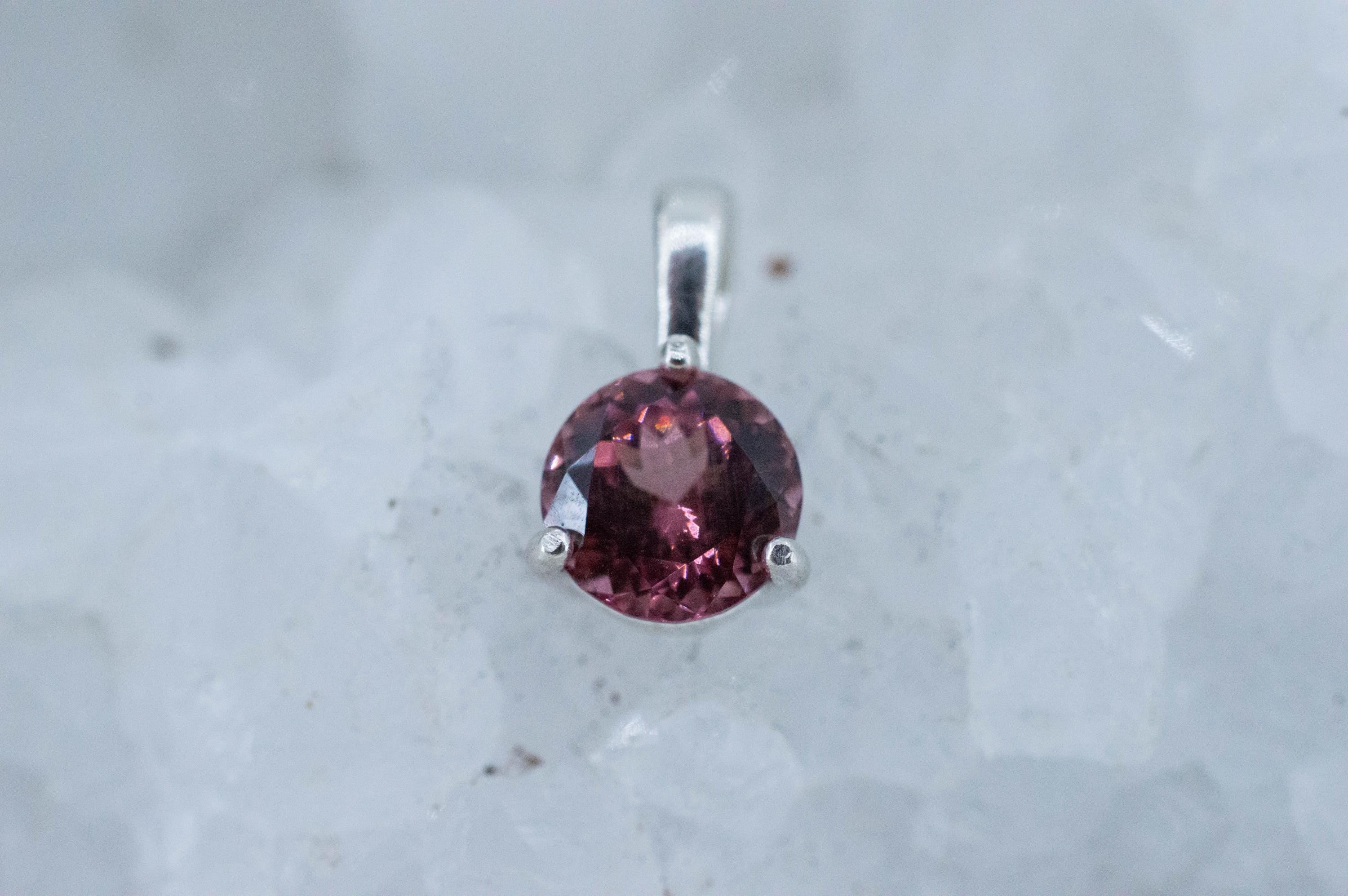 Imperial Garnet Pendant; Natural Untreated Tanzania Lindi Garnet; 1.520cts - Mark Oliver Gems