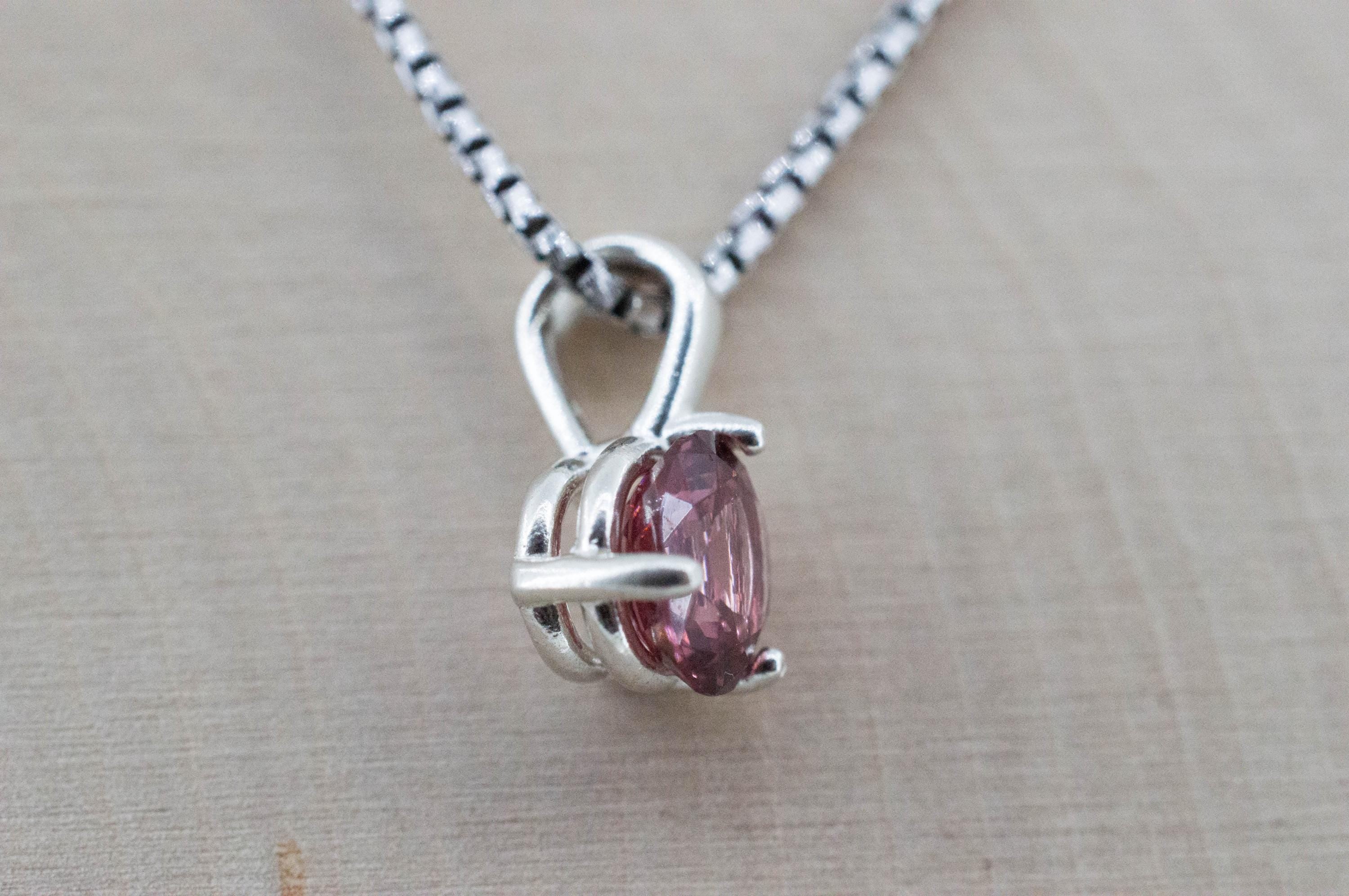 Imperial Garnet Pendant; Natural Untreated Tanzania Lindi Garnet; 1.520cts - Mark Oliver Gems