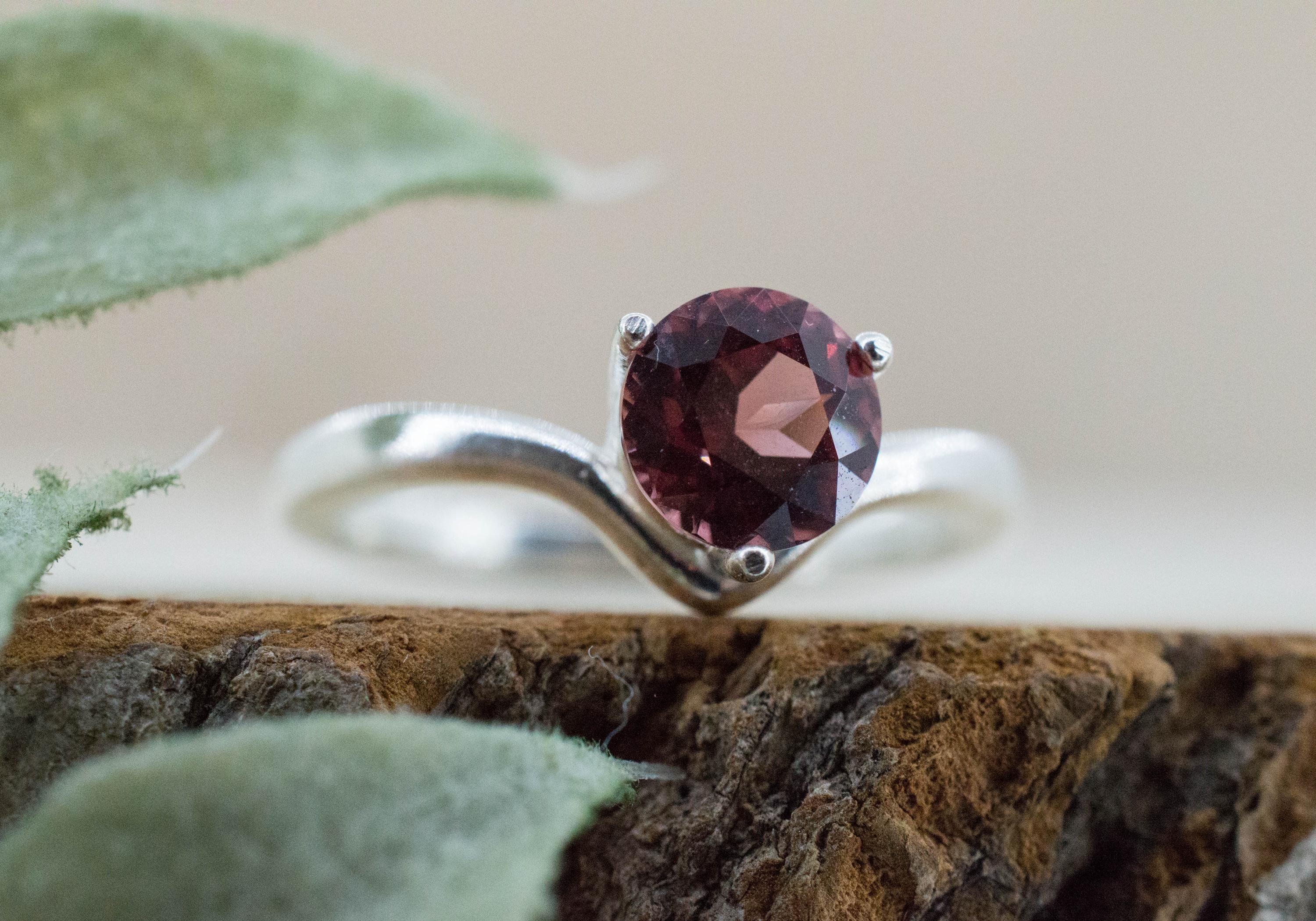 Imperial Garnet Ring, Natural Untreated Tanzania Lindi Garnet; 1.385cts - Mark Oliver Gems