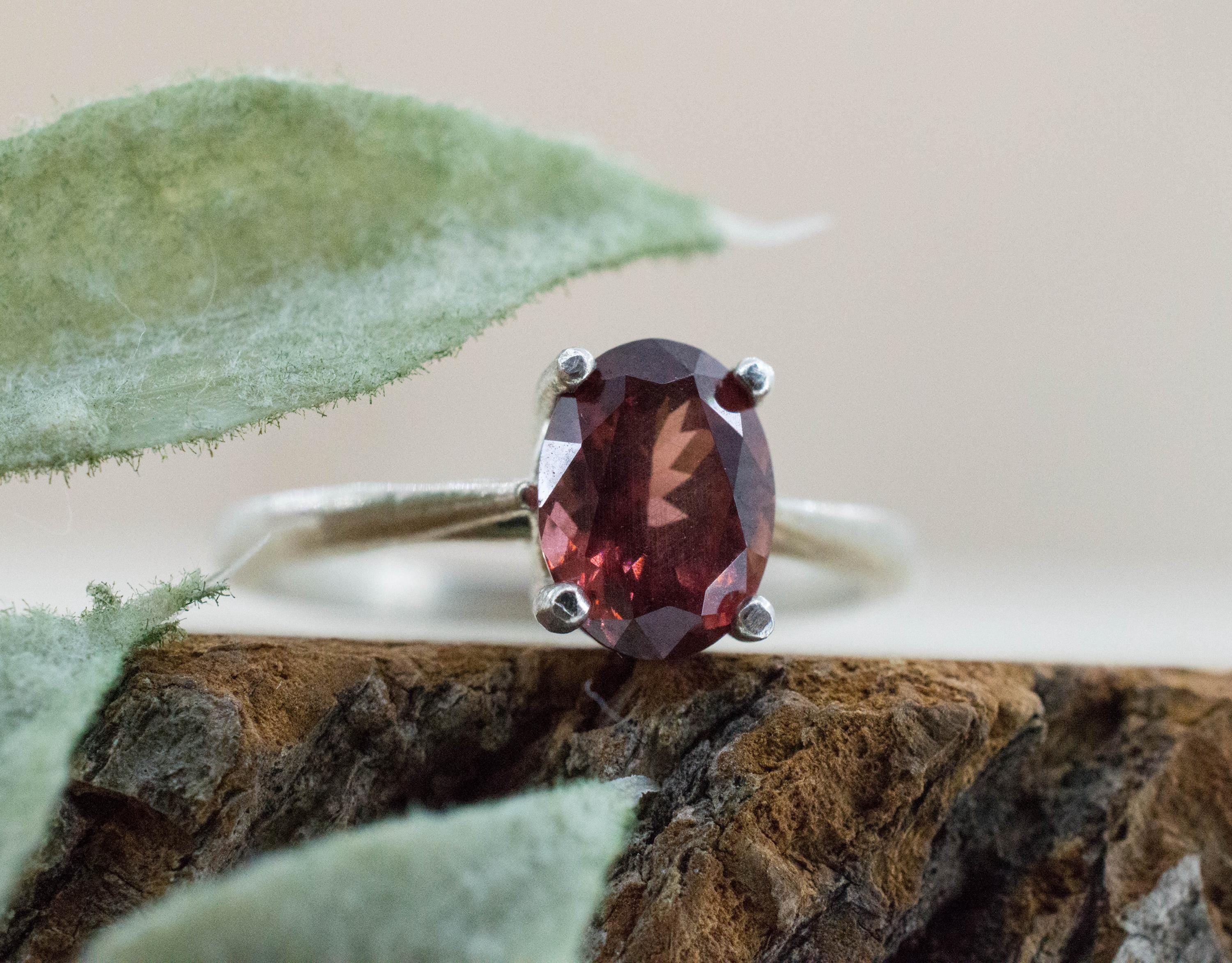 Imperial Garnet Ring, Natural Untreated Tanzania Lindi Garnet; 1.610cts - Mark Oliver Gems