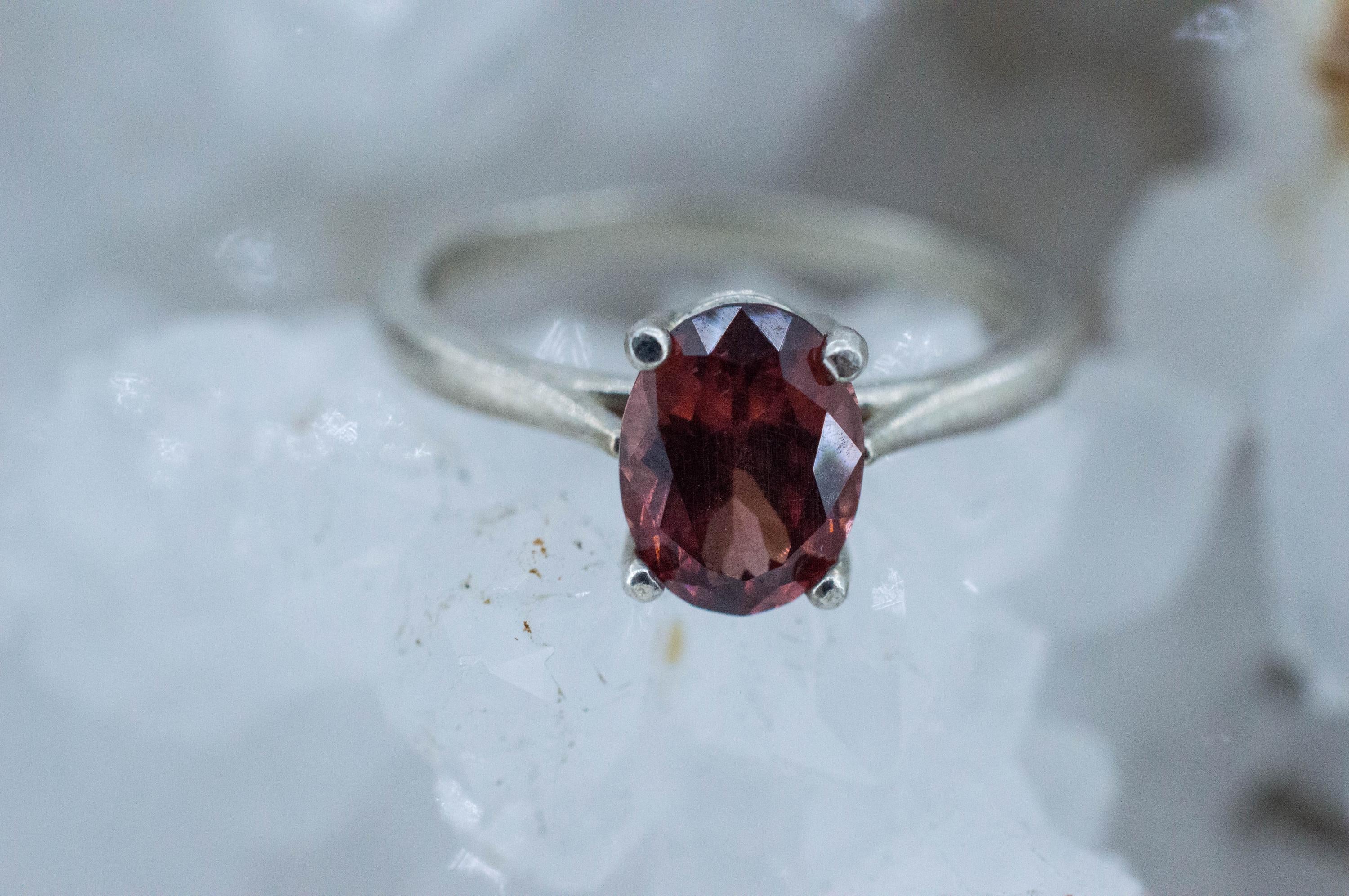 Imperial Garnet Ring, Natural Untreated Tanzania Lindi Garnet; 1.610cts - Mark Oliver Gems