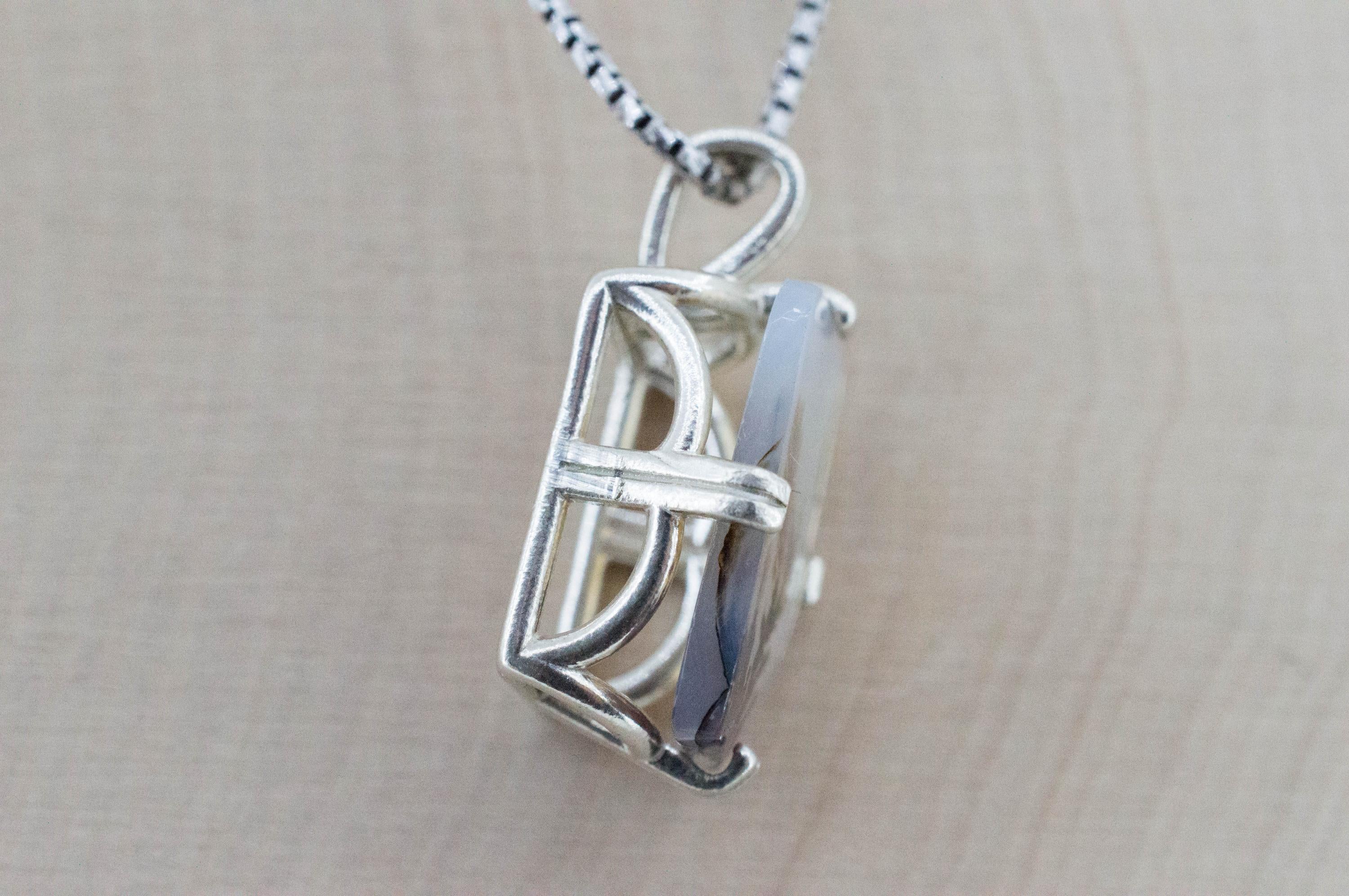 Dendritic Agate Pendant; Natural Untreated India Sanjar Agate; 5.065cts - Mark Oliver Gems