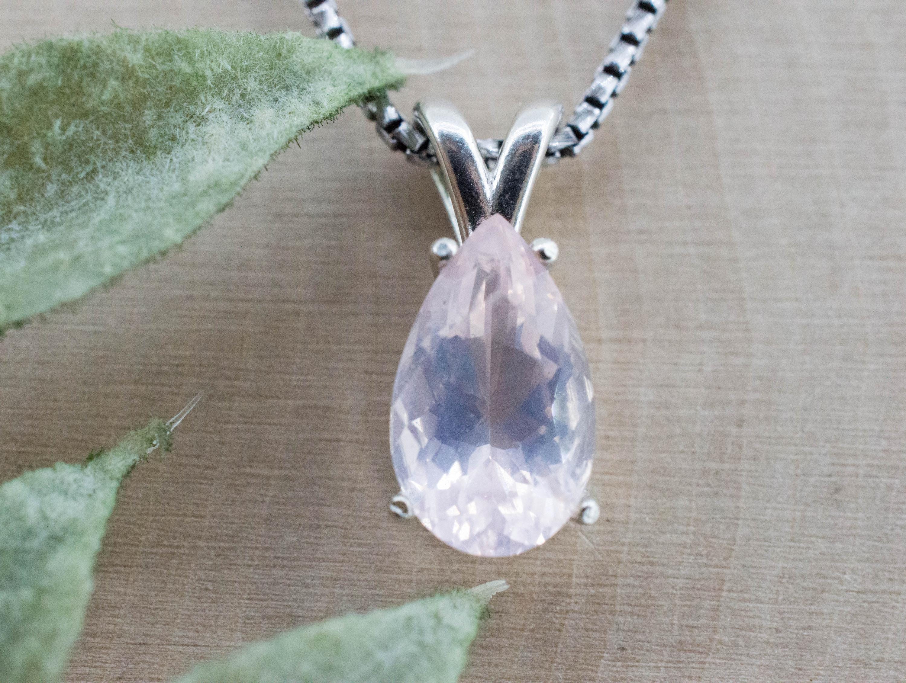 Rose Quartz Pendant; Natural Untreated Brazil Rose Quartz; 2.635cts - Mark Oliver Gems