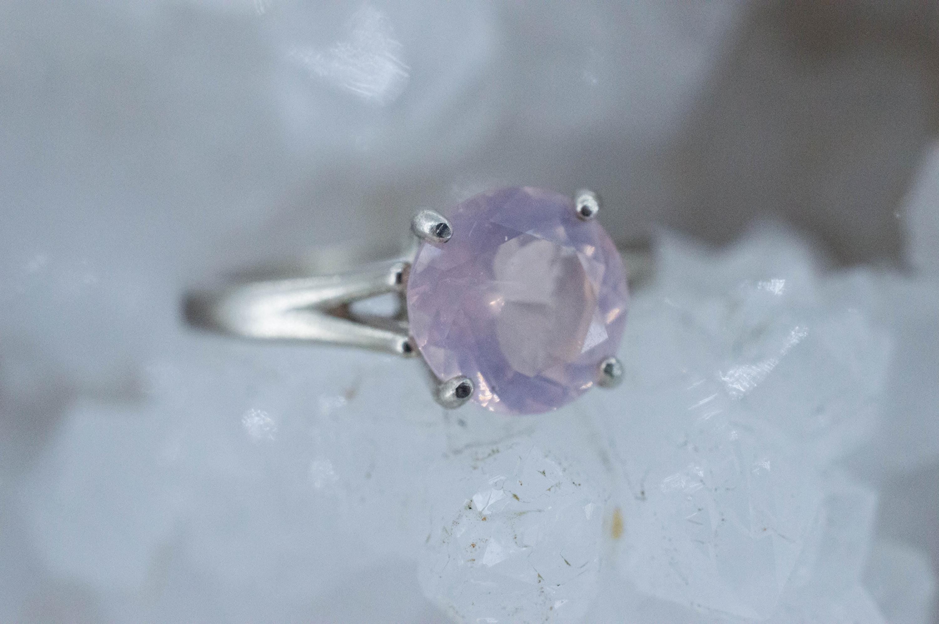 Rose Quartz Ring; Natural Untreated Brazil Quartz; 1.965cts - Mark Oliver Gems