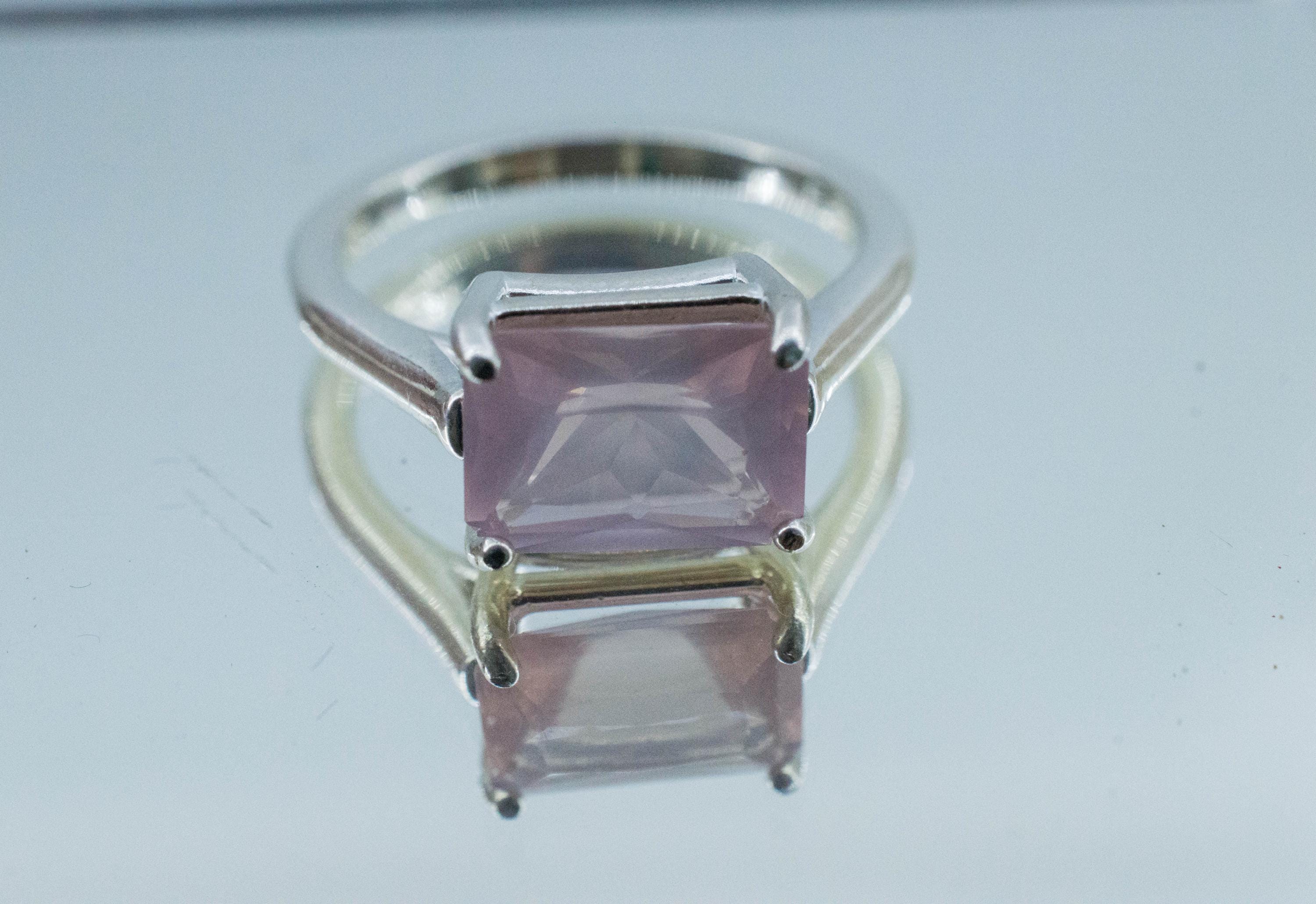 Rose Quartz Ring; Natural Untreated Brazil Quartz; 2.370cts - Mark Oliver Gems