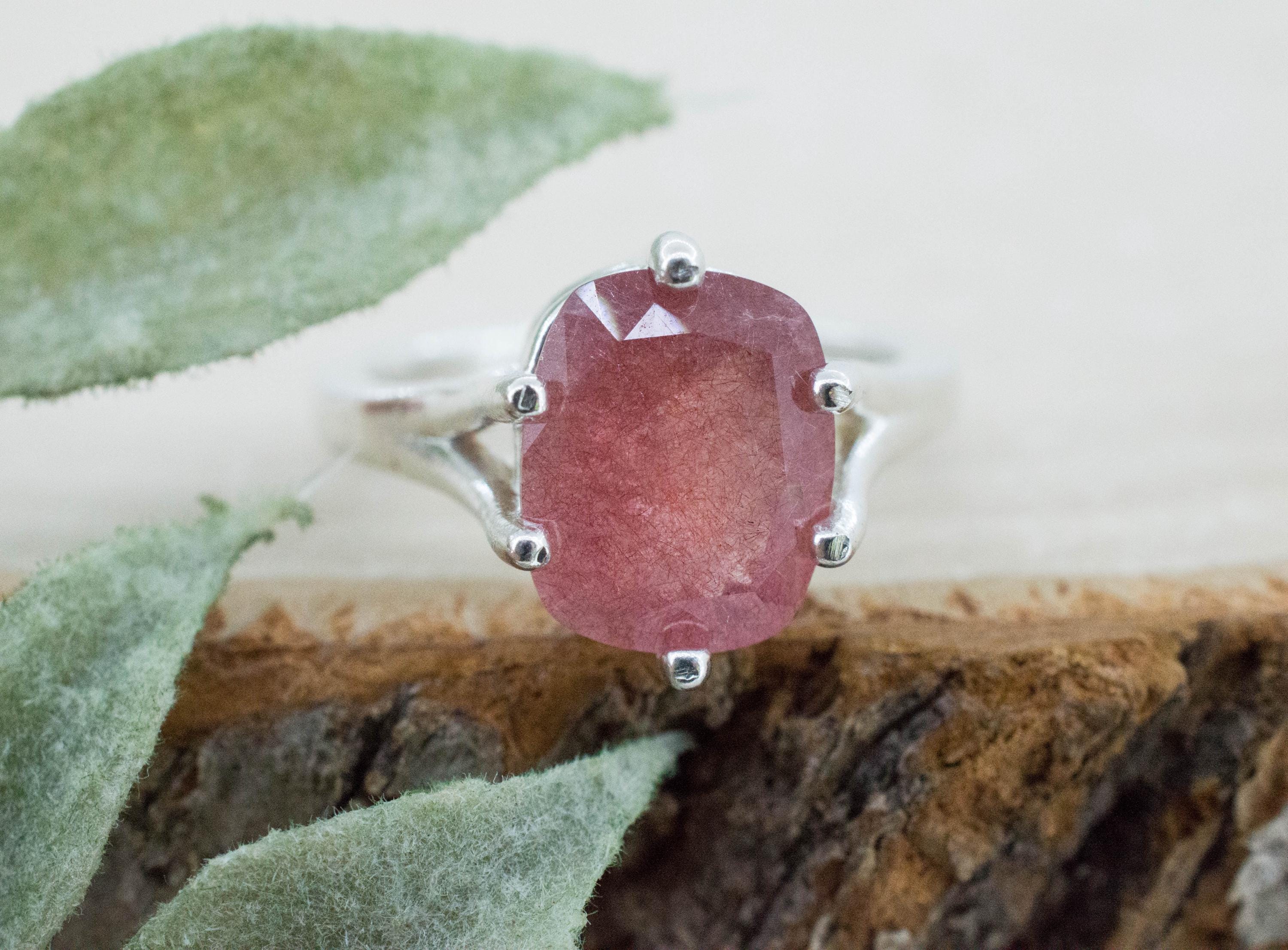Strawberry Quartz Ring; Natural Untreated Mexico Quartz; 3.250cts - Mark Oliver Gems
