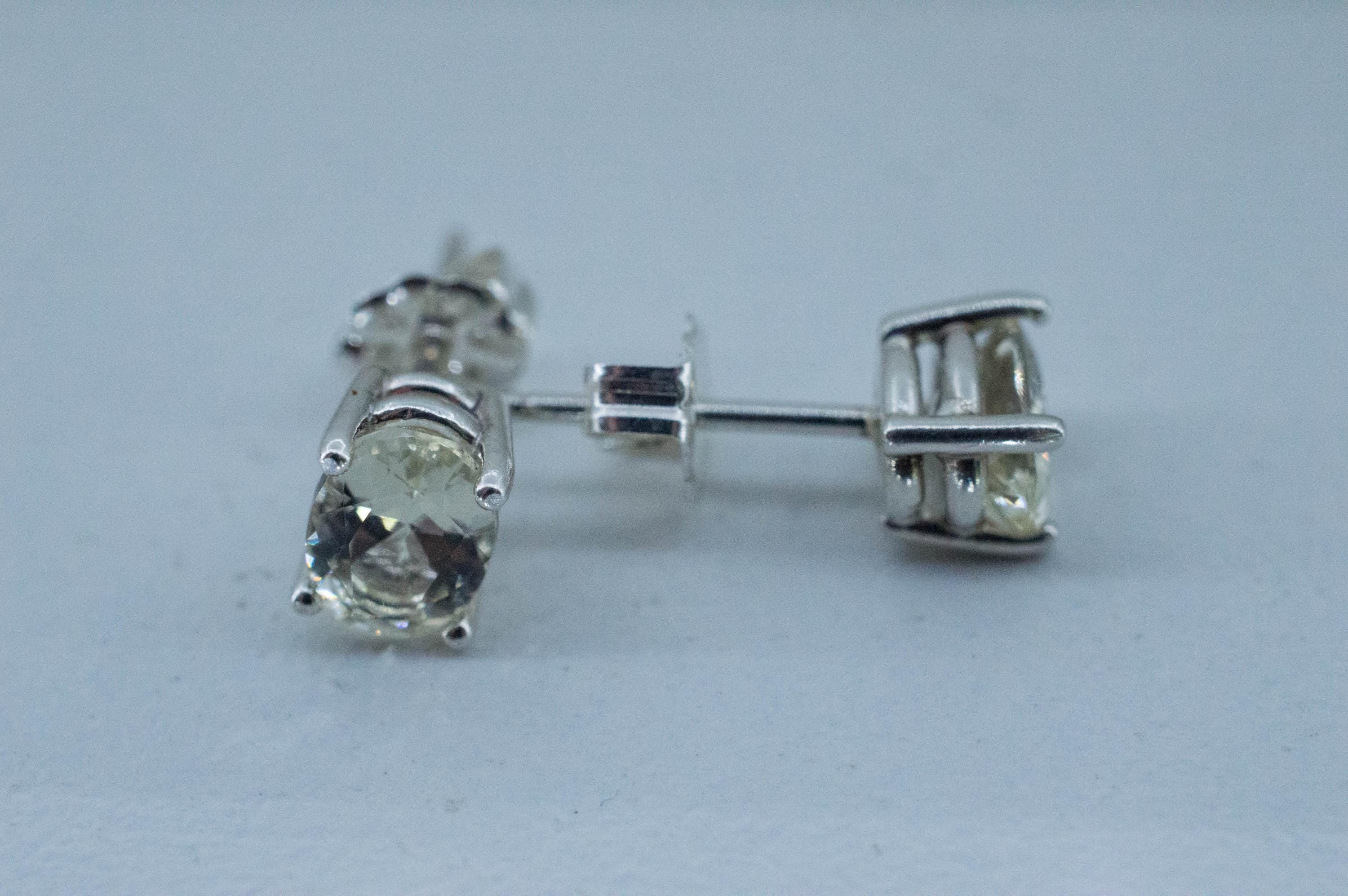 Yellow Labradorite Earrings; Natural Untreated Alaska Labradorite; 2.780cts - Mark Oliver Gems