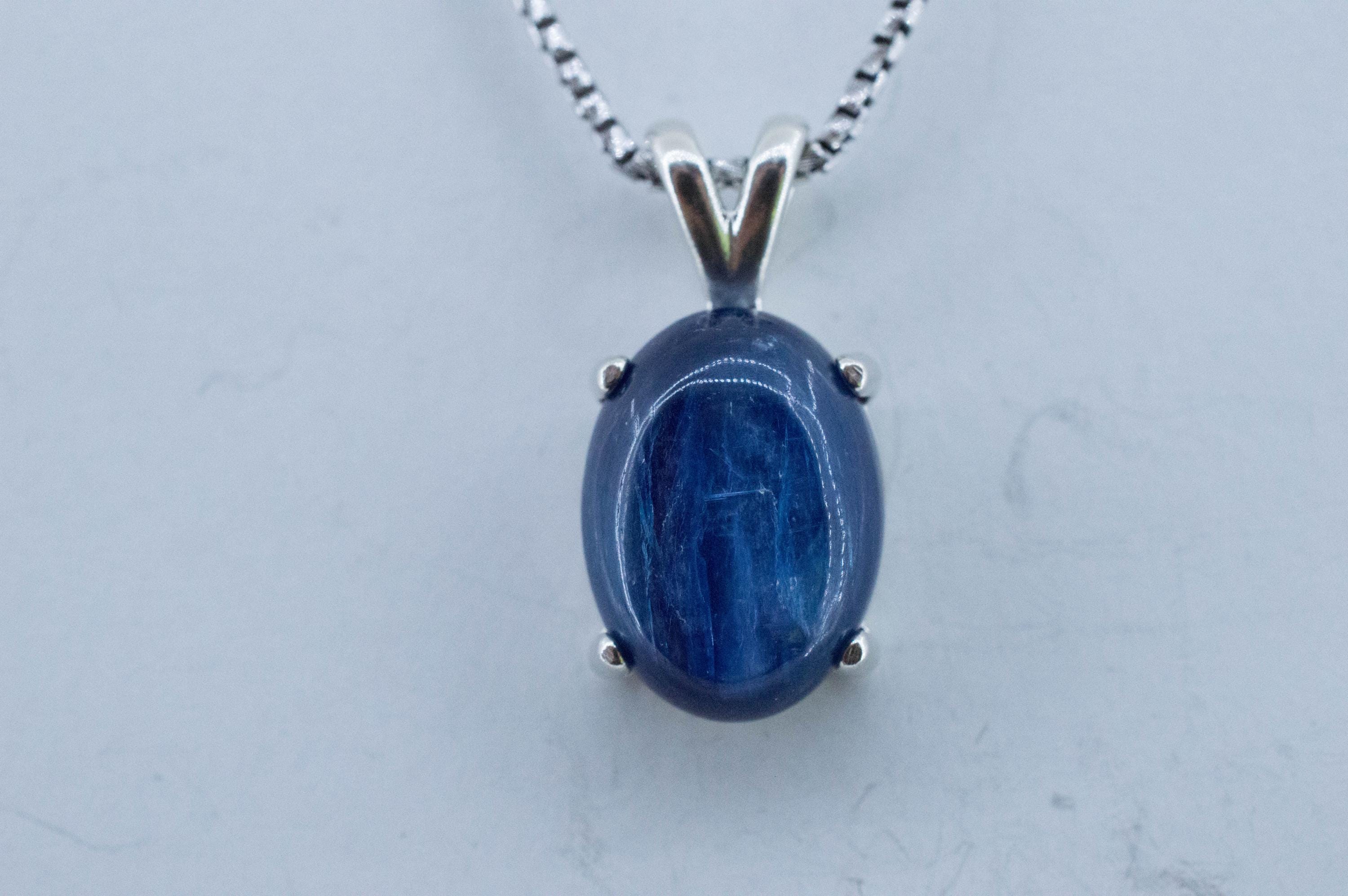 Kyanite Pendant; Natural Untreated Nepal Kyanite; 8.965cts - Mark Oliver Gems