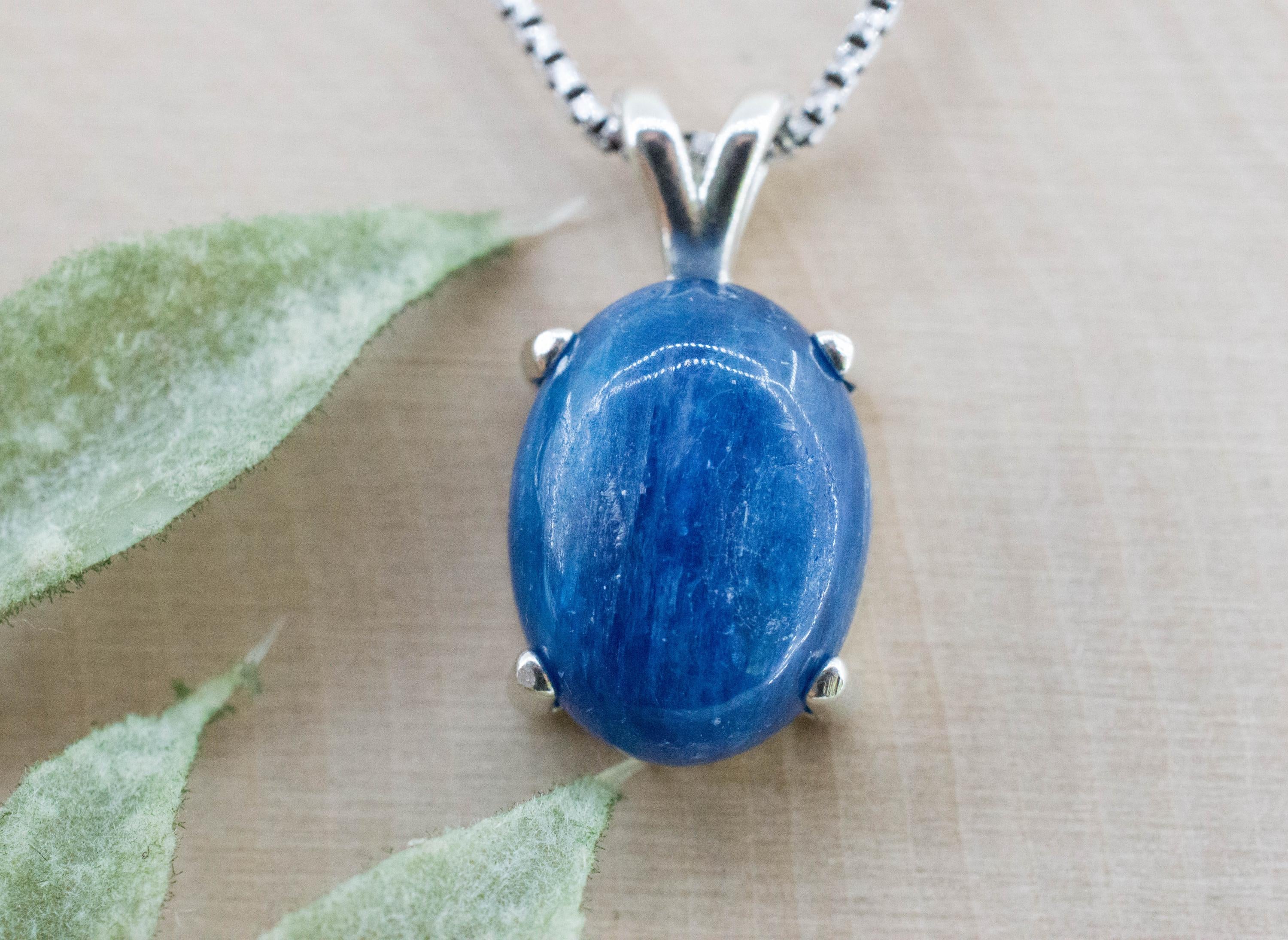 Kyanite Pendant; Natural Untreated Nepal Kyanite; 12.005cts - Mark Oliver Gems