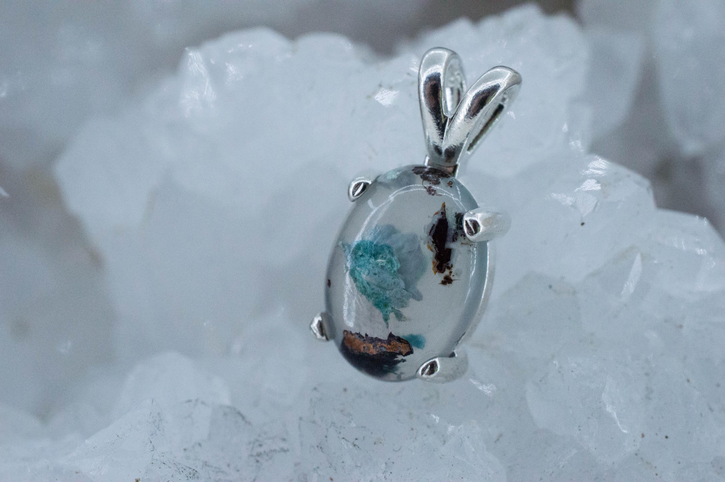 Aquadite Pendant; Natural Untreated Indonesia Aquadite™; 4.415cts - Mark Oliver Gems