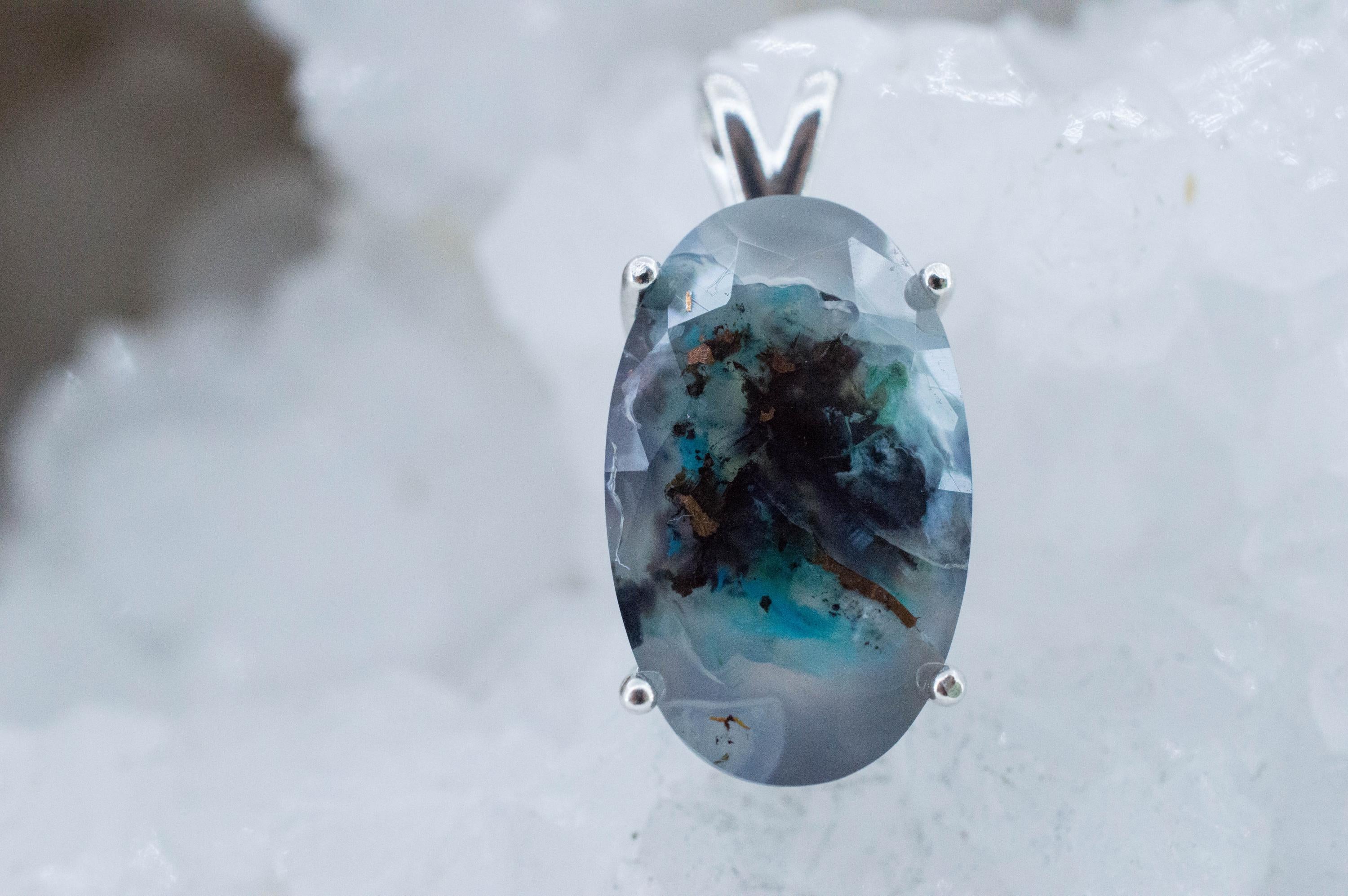 Aquadite Pendant; Natural Untreated Indonesia Aquadite™; 14.450cts - Mark Oliver Gems