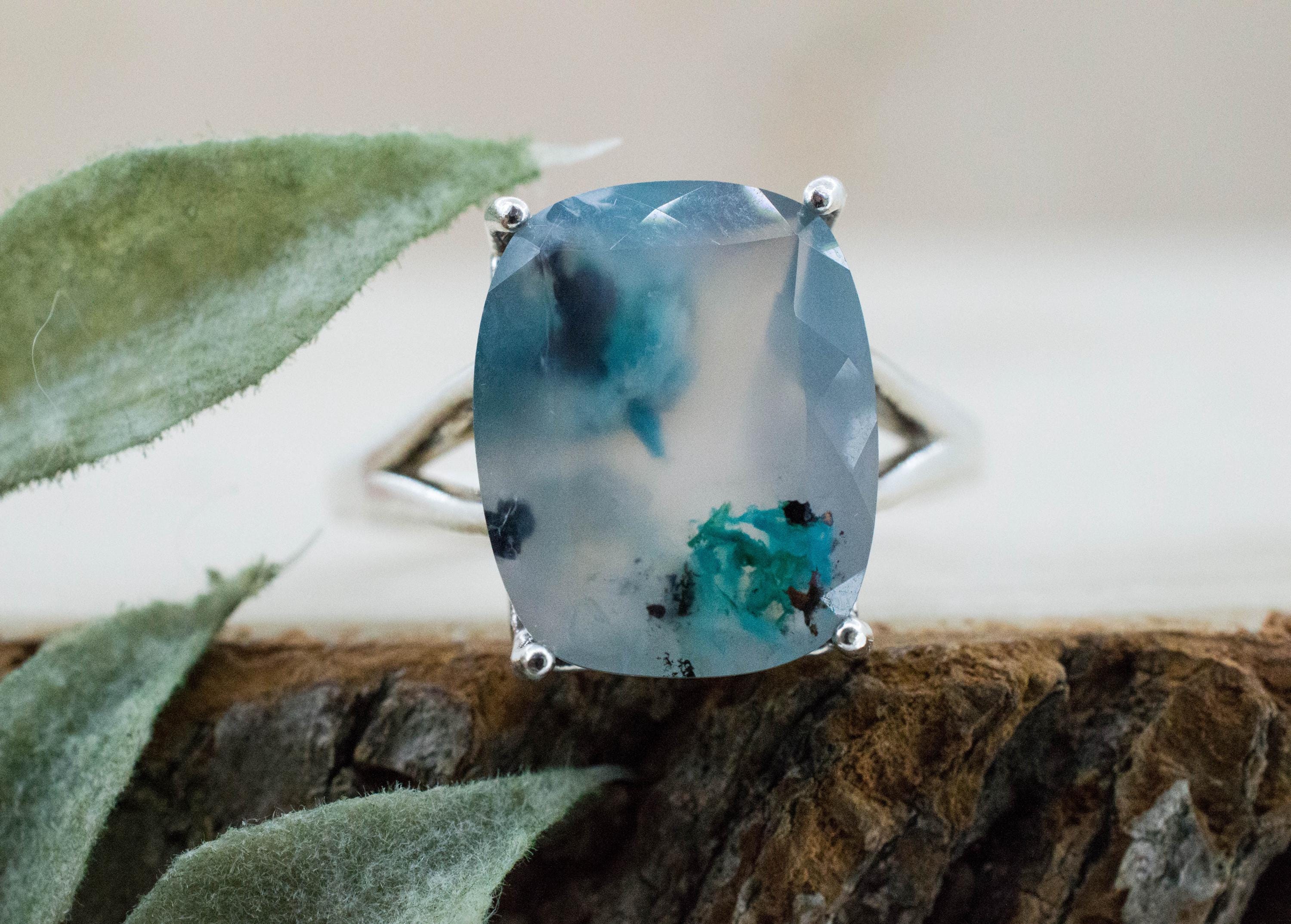 Aquadite Ring; Natural Untreated Indonesia Aquadite™; 10.960cts - Mark Oliver Gems