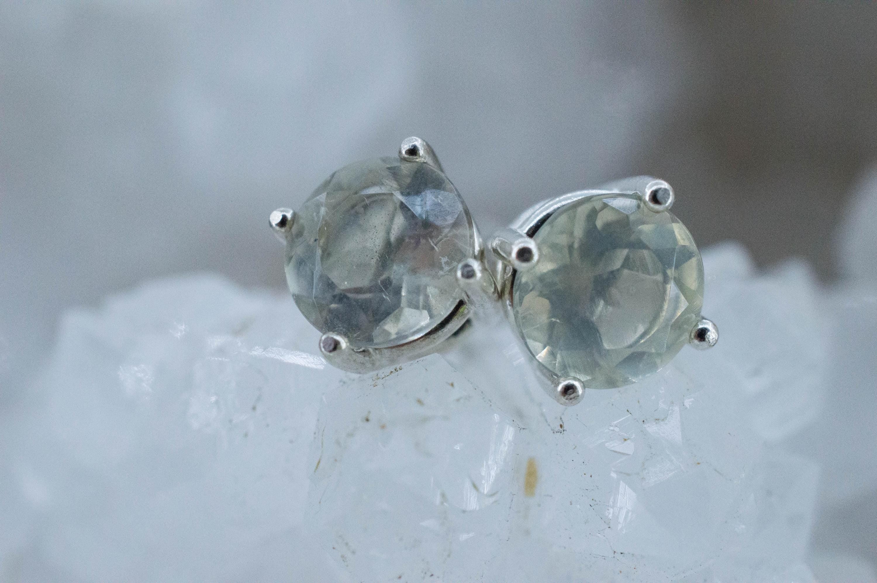 Leucite Earrings; Natural Untreated Italy Leucite; 1.790cts - Mark Oliver Gems