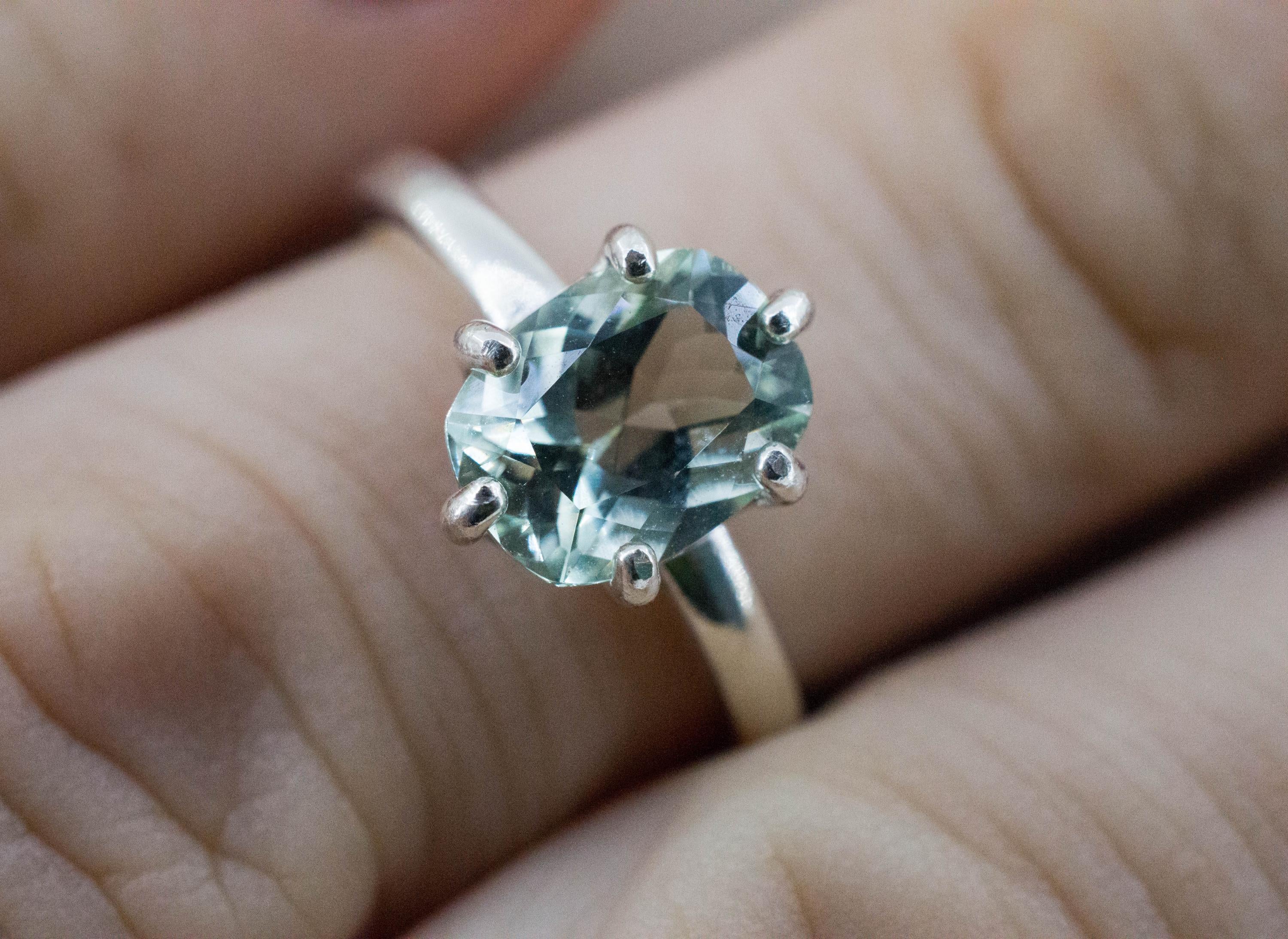 Prasiolite Ring, Natural Brazil Green Amethyst; 1.785cts - Mark Oliver Gems