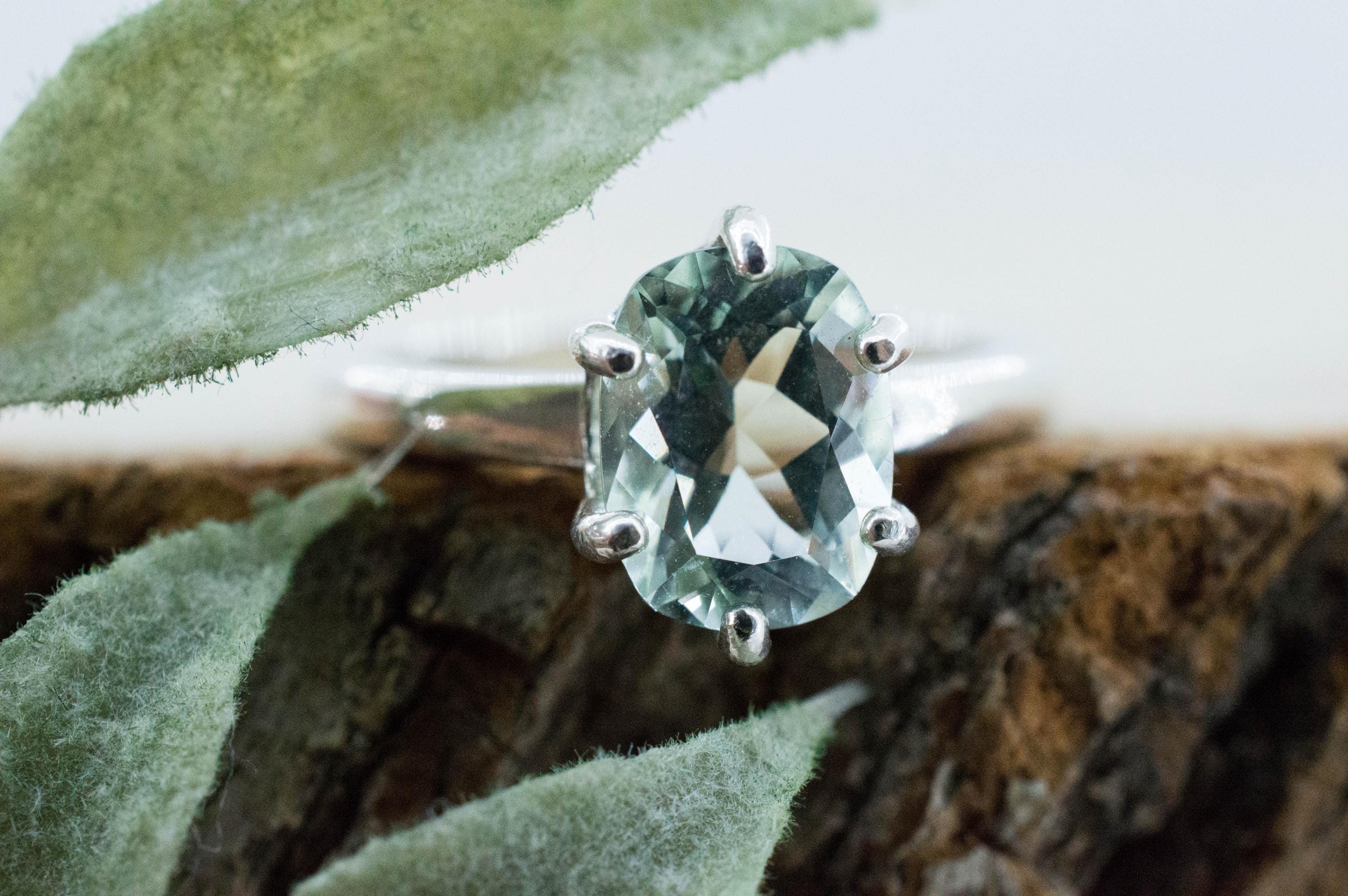 Prasiolite Ring, Natural Brazil Green Amethyst; 1.785cts - Mark Oliver Gems