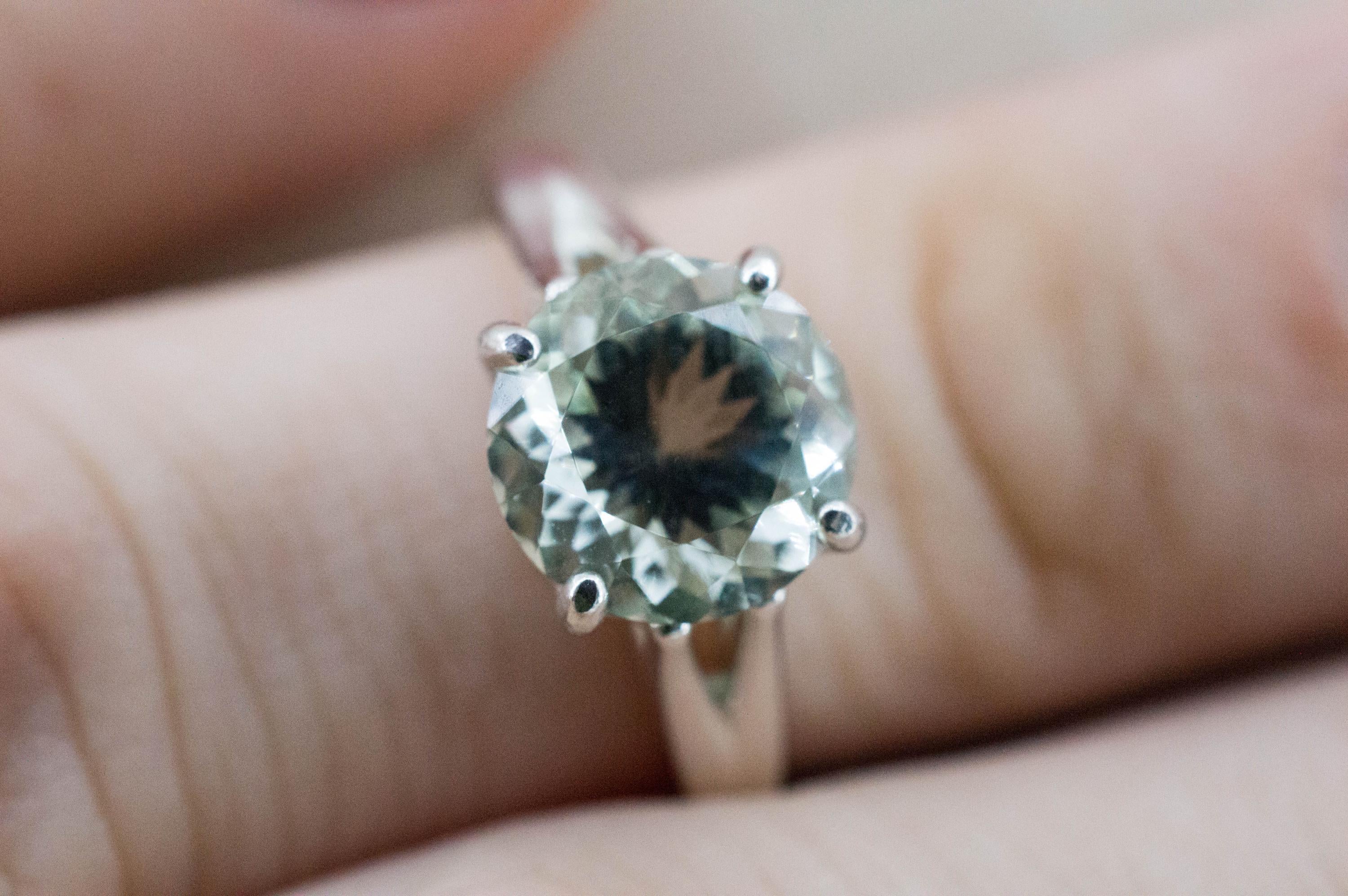 Prasiolite Ring, Natural Brazil Green Amethyst; 2.635cts - Mark Oliver Gems