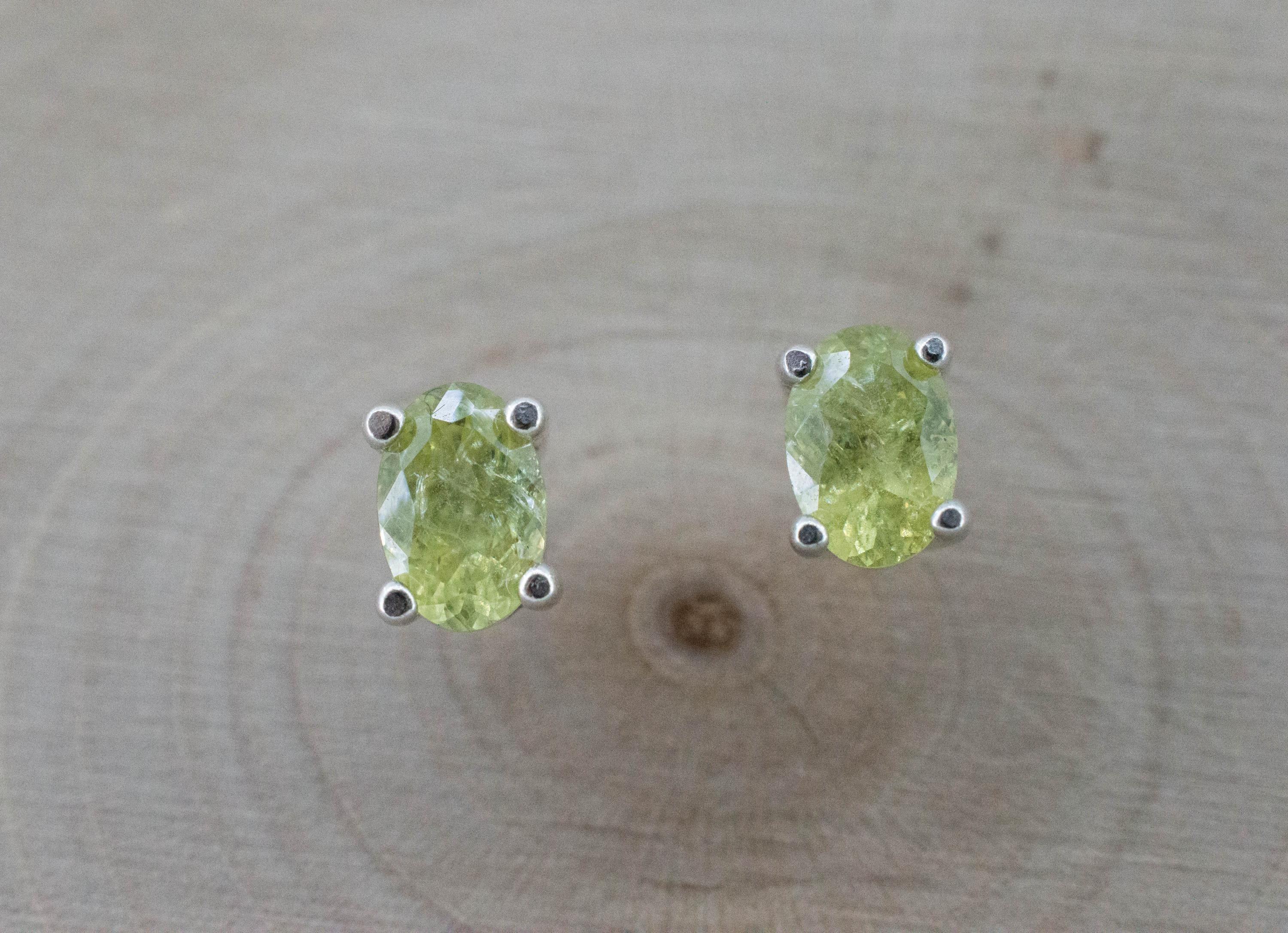Mali Garnet Earrings; Genuine Untreated Mali Garnet; 0.935cts - Mark Oliver Gems