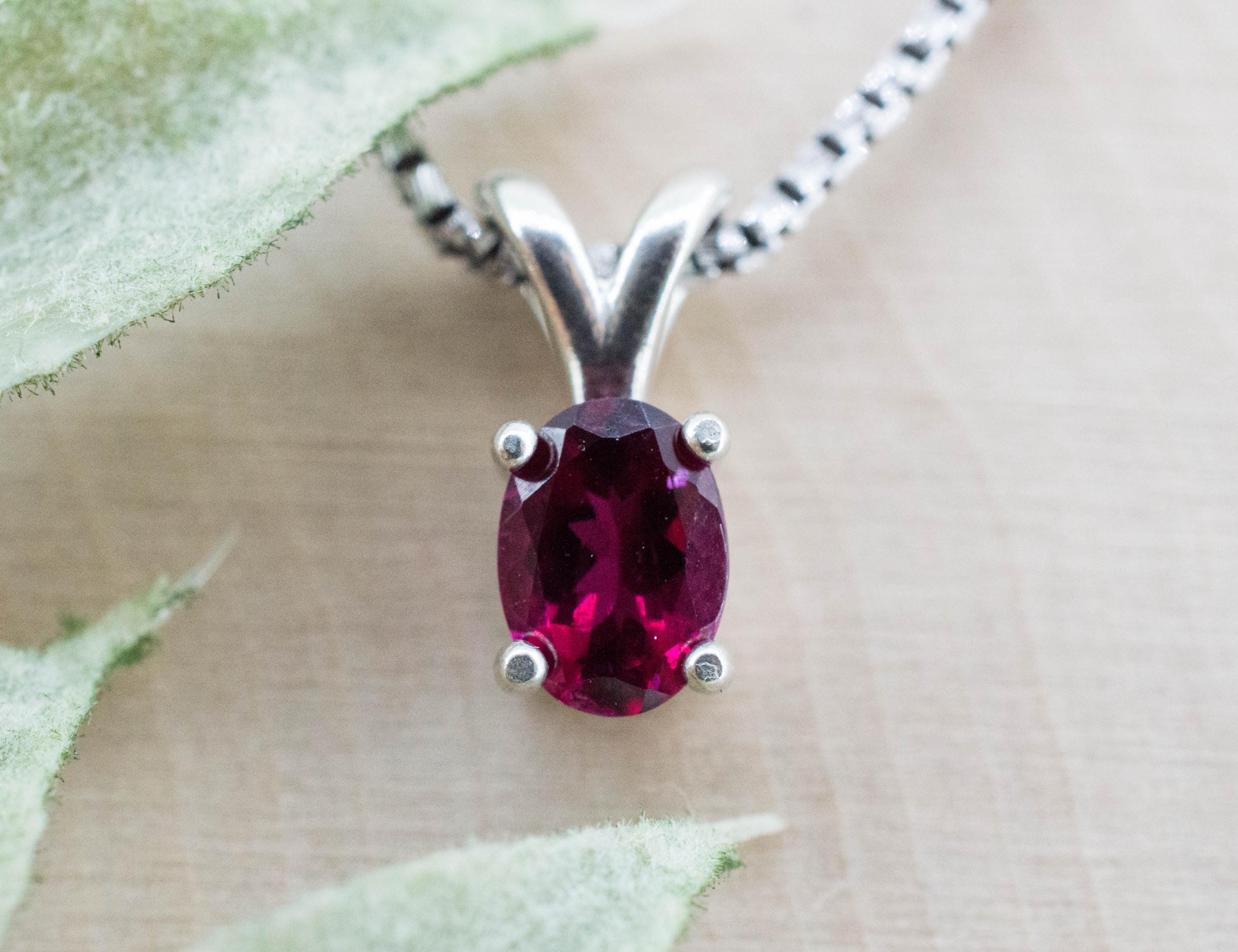 Rubellite Tourmaline Pendant; Natural Untreated Brazilian Tourmaline; 0.810cts - Mark Oliver Gems