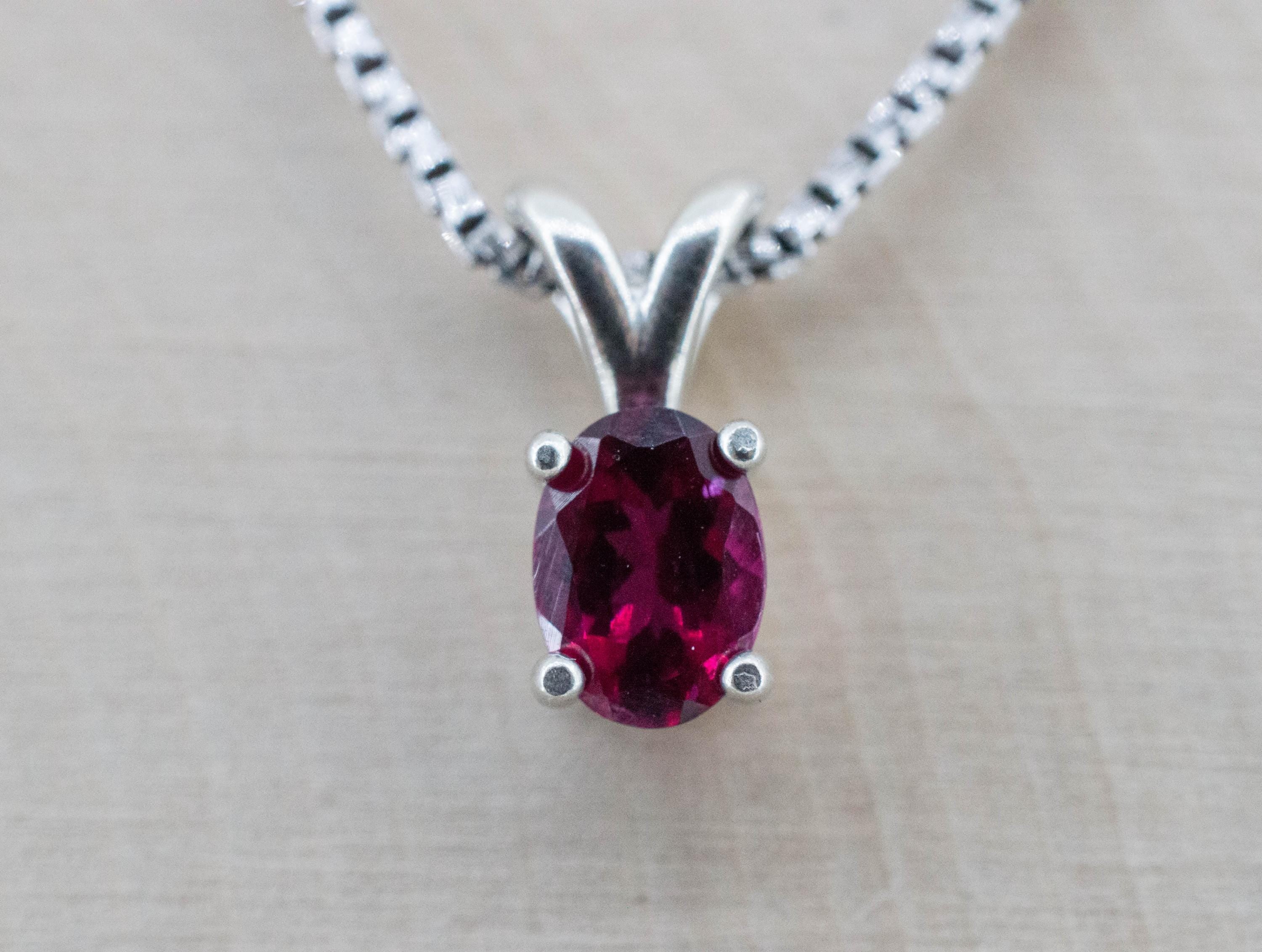 Rubellite Tourmaline Pendant; Natural Untreated Brazilian Tourmaline; 0.810cts - Mark Oliver Gems