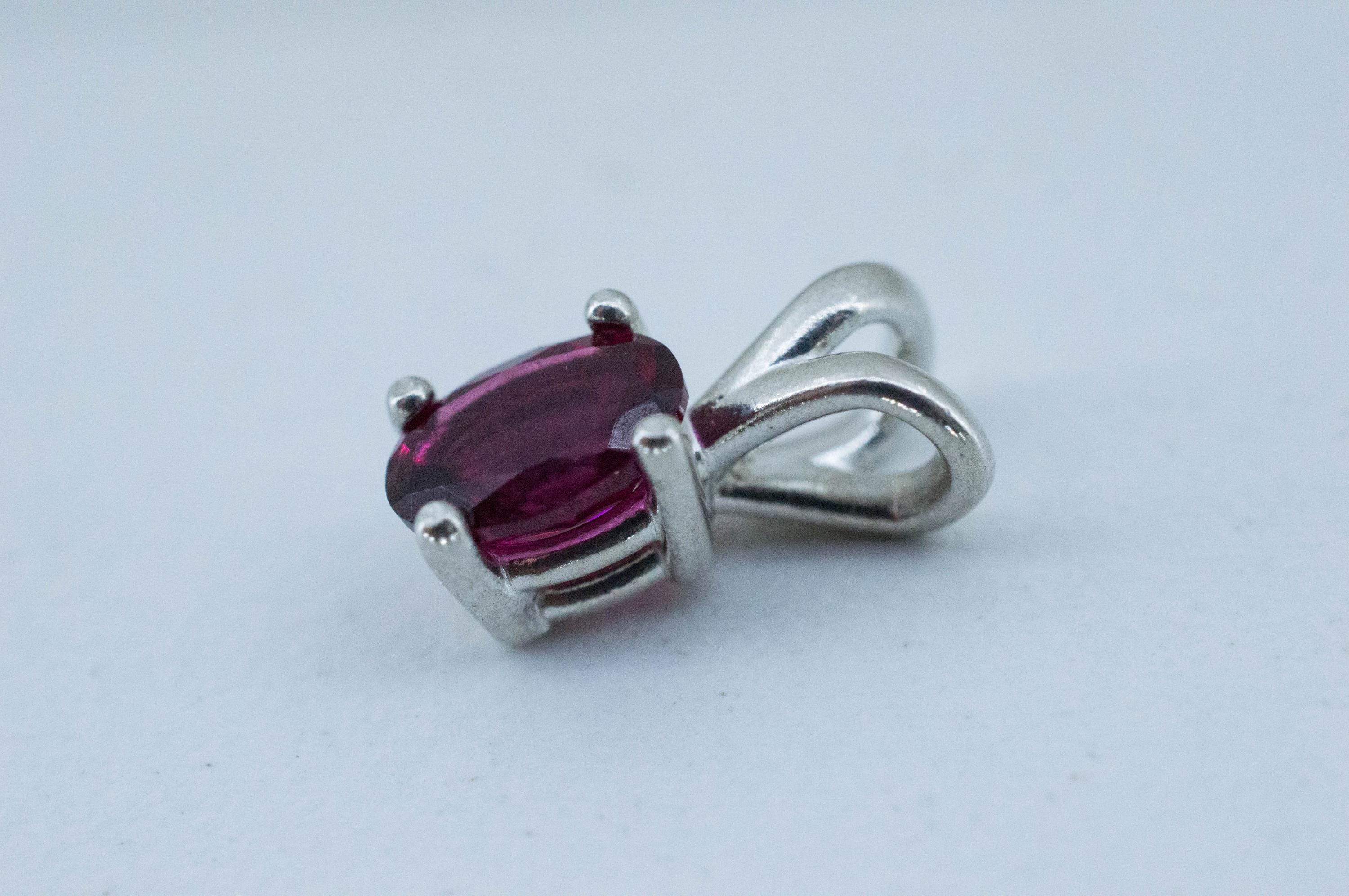 Rubellite Tourmaline Pendant; Natural Untreated Brazilian Tourmaline; 0.810cts - Mark Oliver Gems