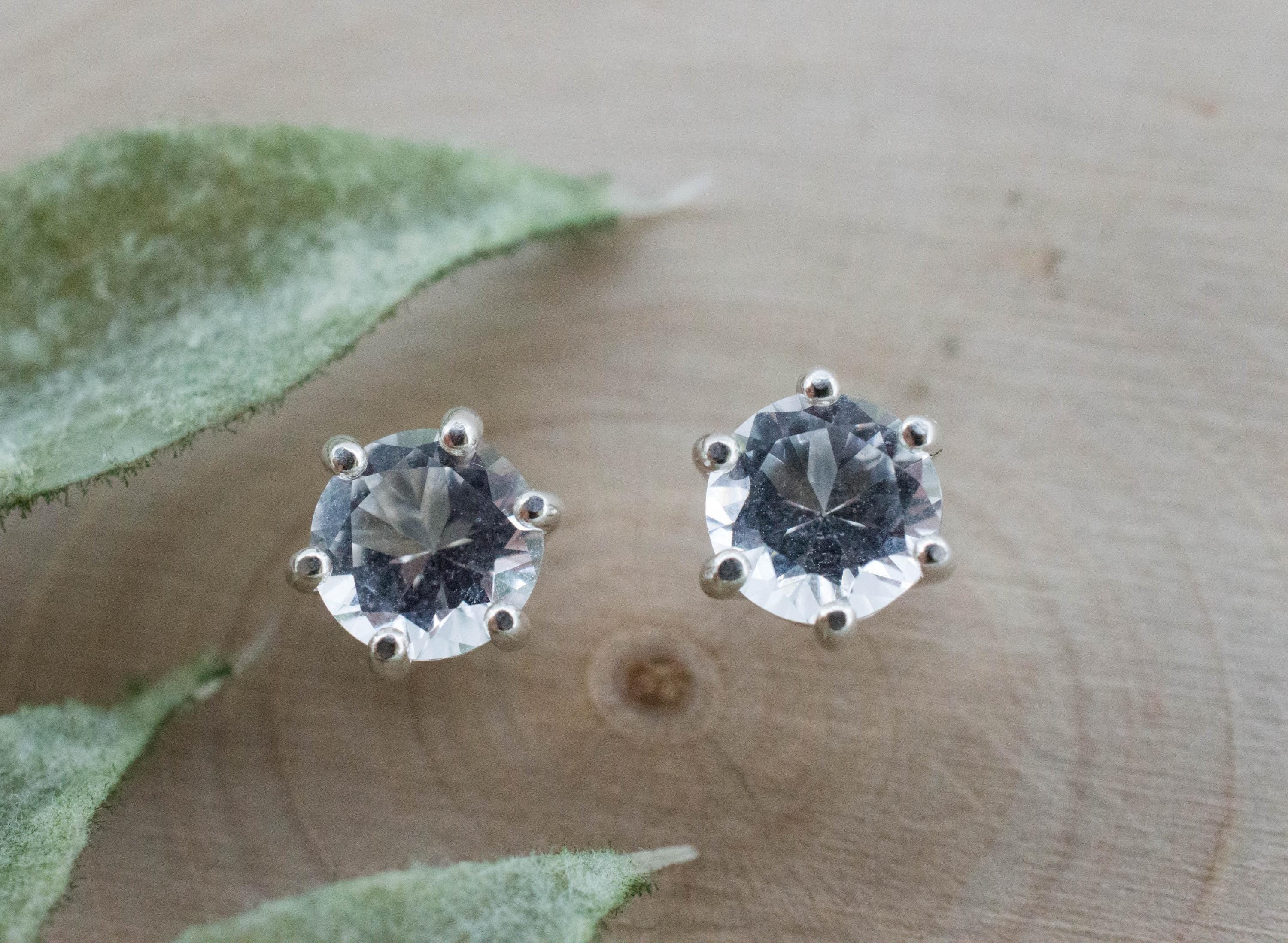 Topaz Earrings; Natural Untreated Brazil Topaz; 1.680cts