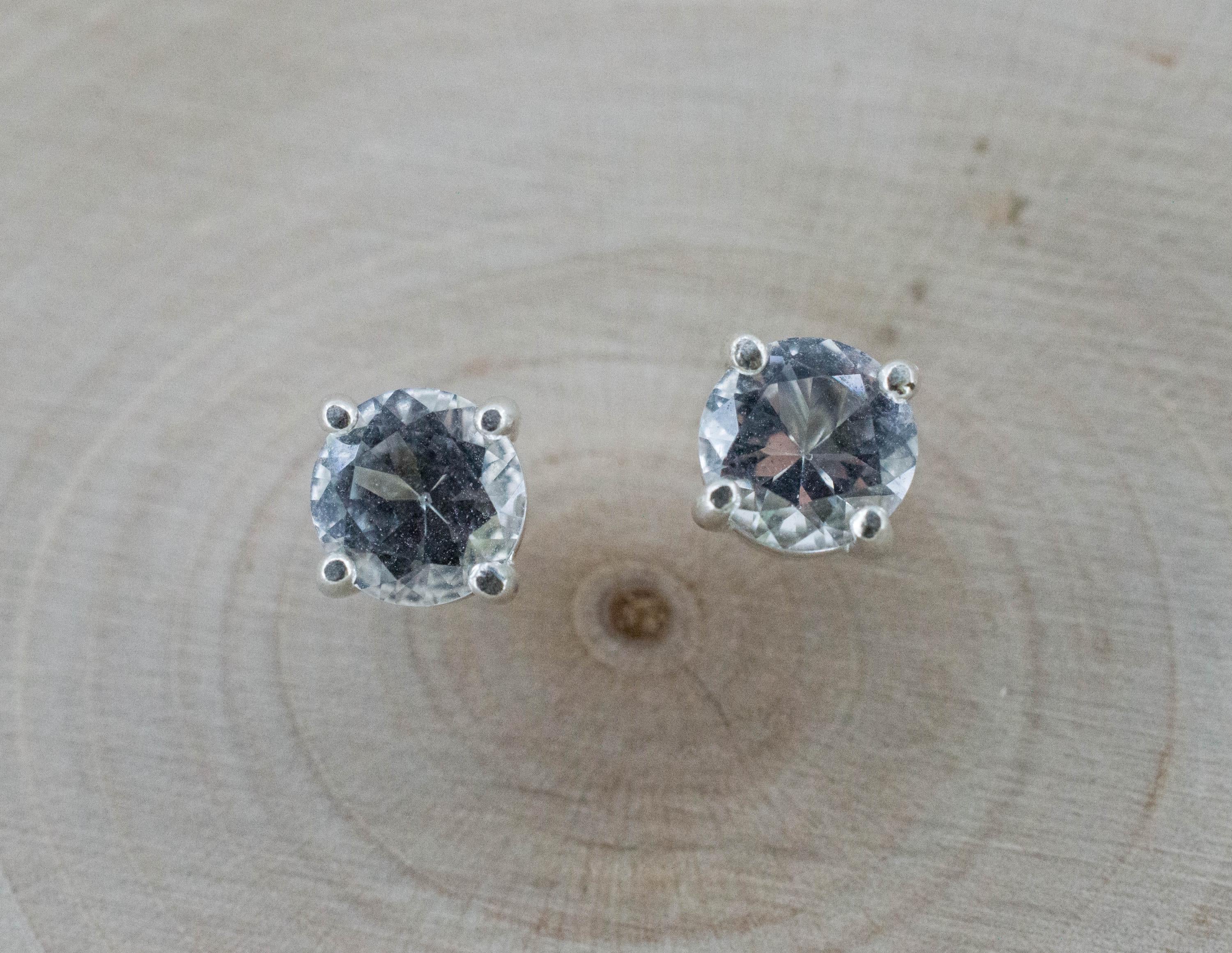 Topaz Earrings; Natural Untreated Brazil Topaz; 1.695cts