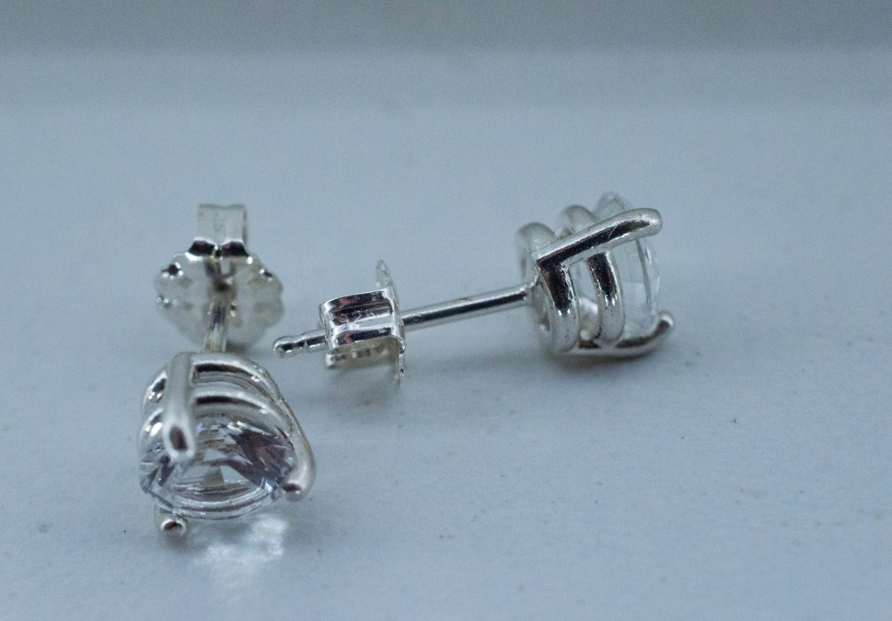 Topaz Earrings; Natural Untreated Brazil Topaz; 1.705cts