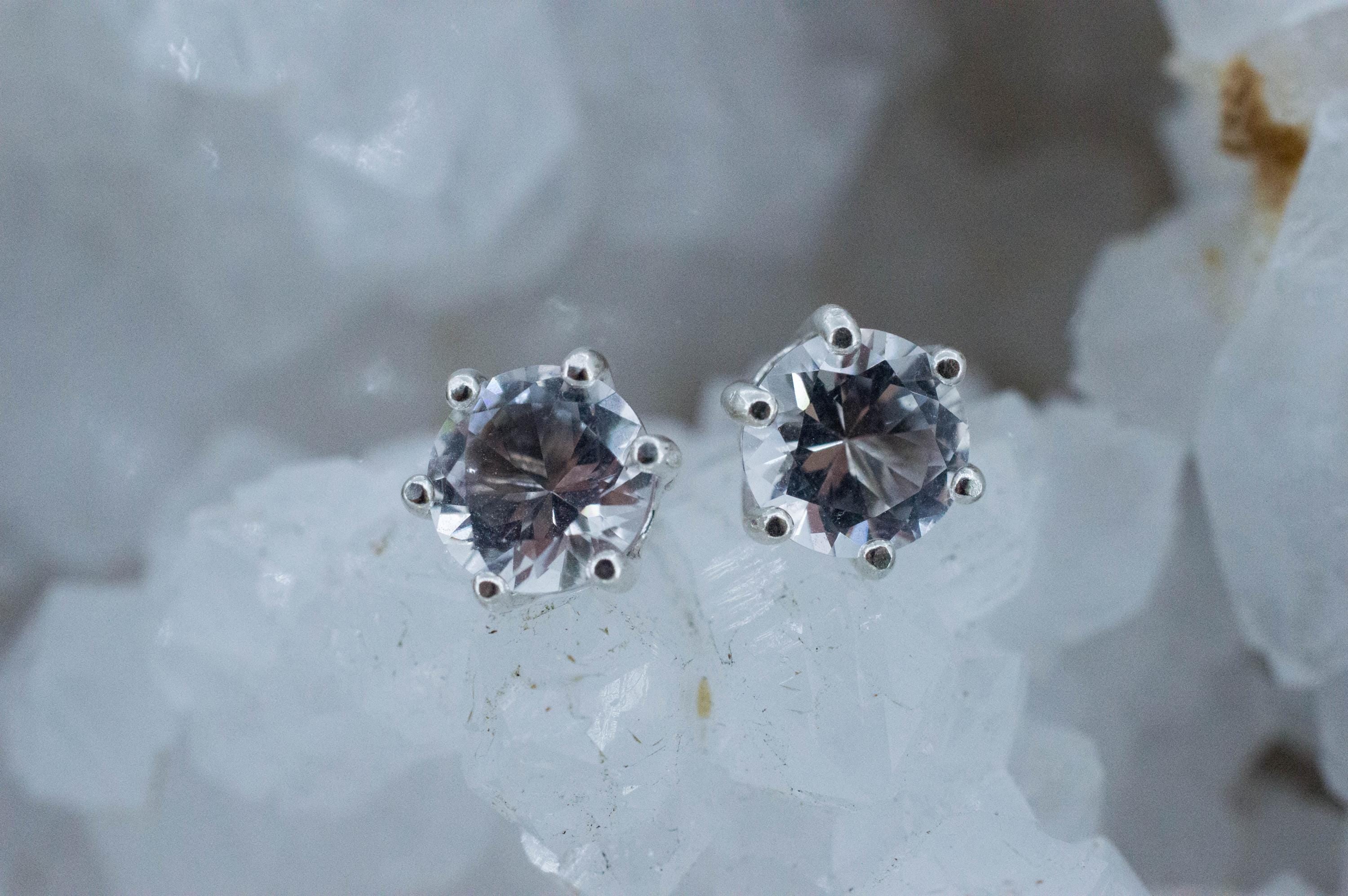 Topaz Earrings; Natural Untreated Brazil Topaz; 2.505cts