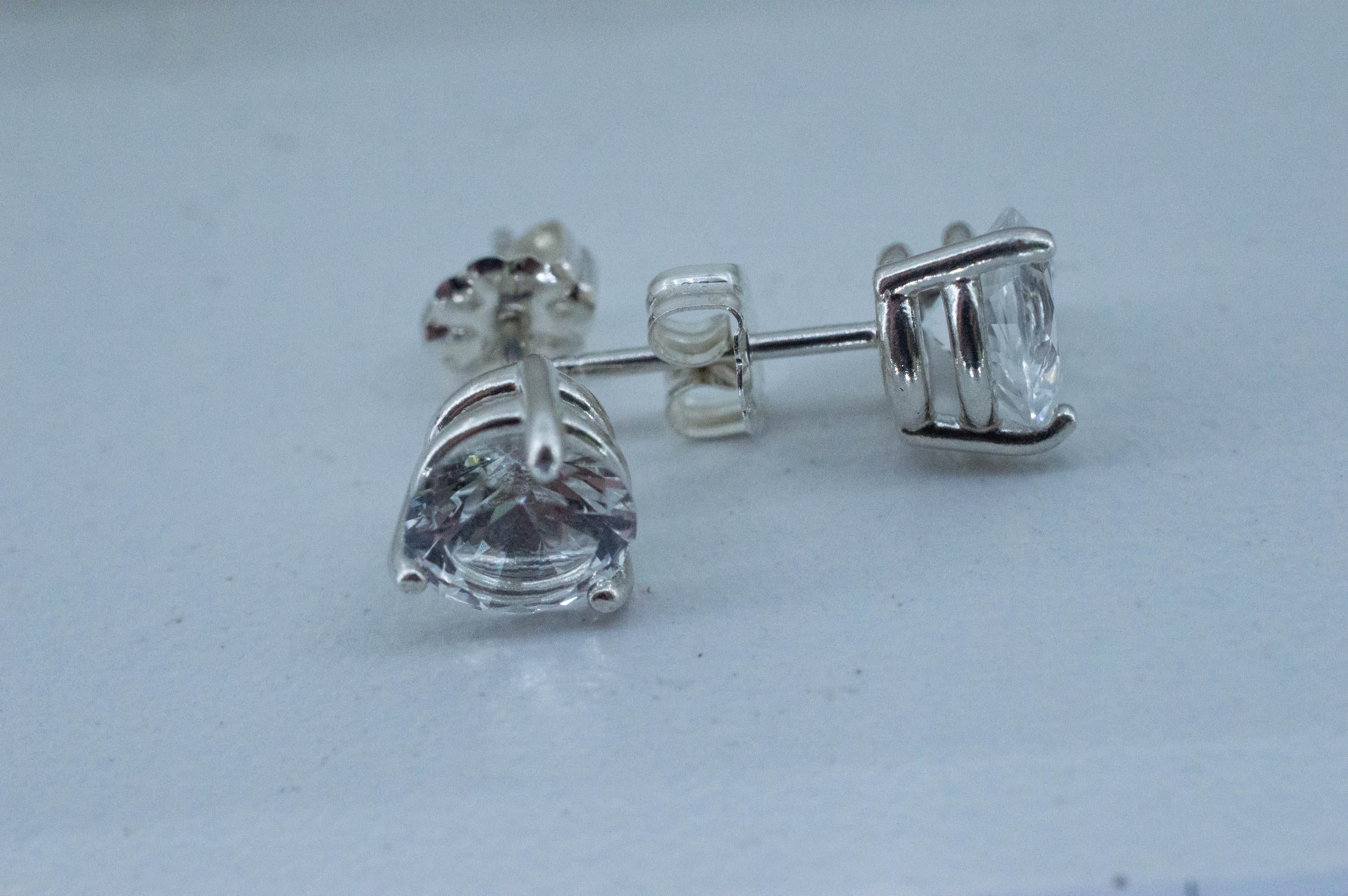 Topaz Earrings; Natural Untreated Brazil Topaz; 2.730cts