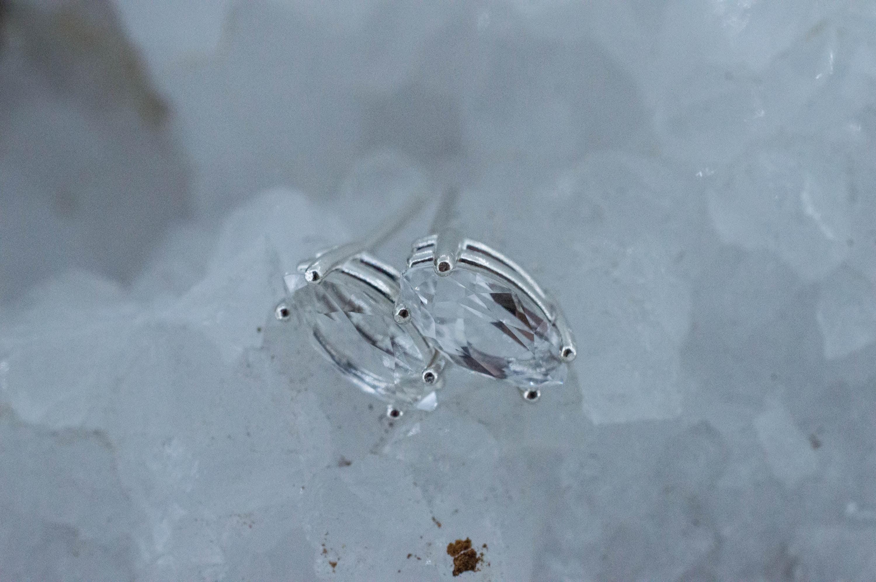 Topaz Earrings; Natural Untreated Brazil Topaz; 2.565cts